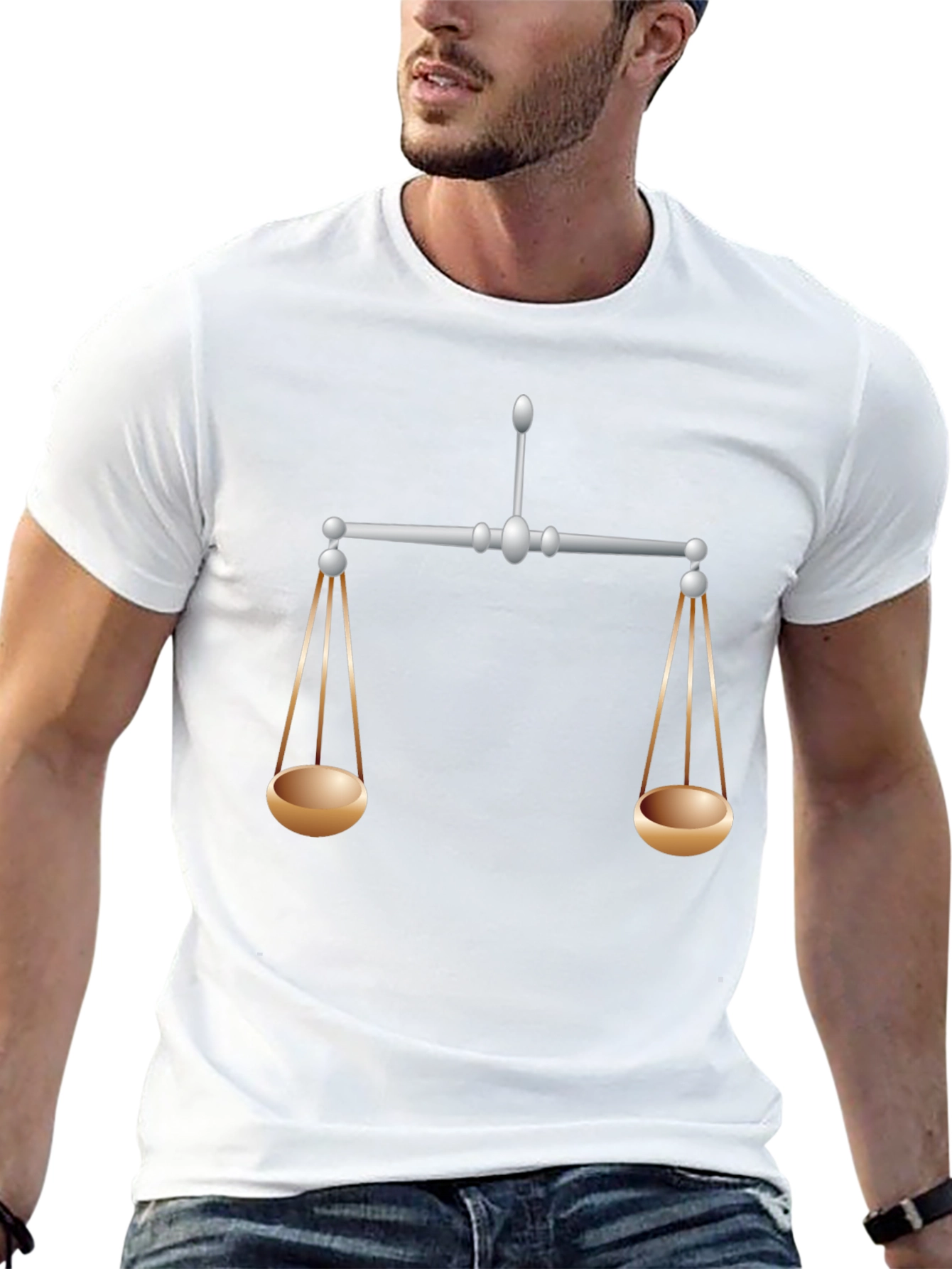 Scales of Justice Graphic Tee - Balance & Fairness