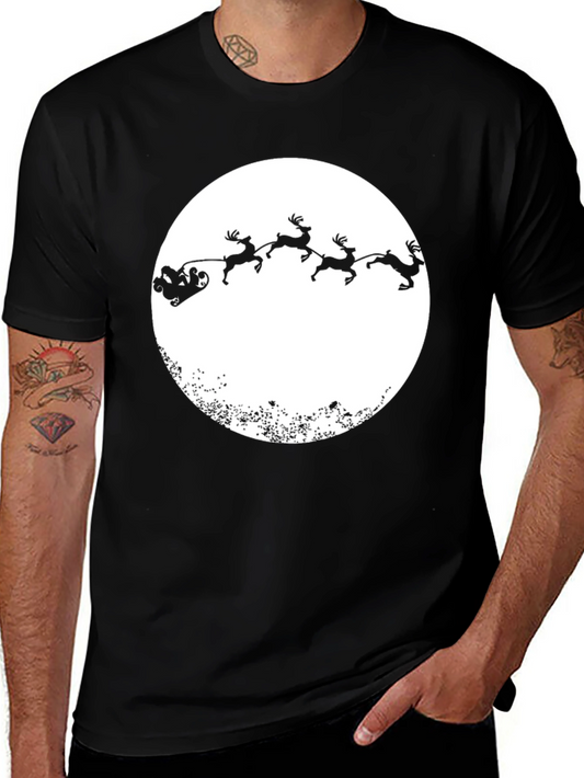 Santas Sleigh T-Shirt - Holiday Tee
