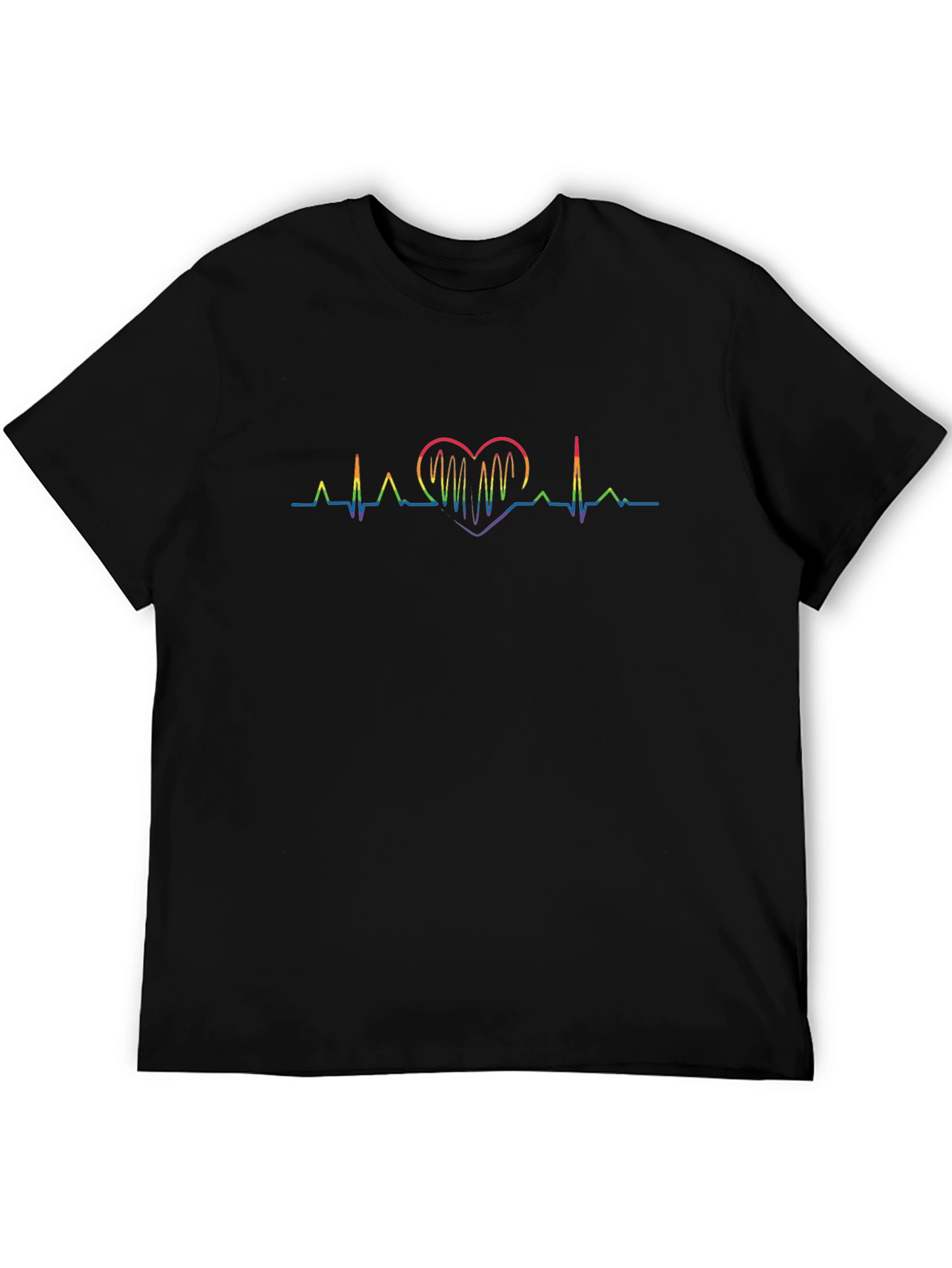 LGBTQ+ Rainbow Heartbeat T-Shirt