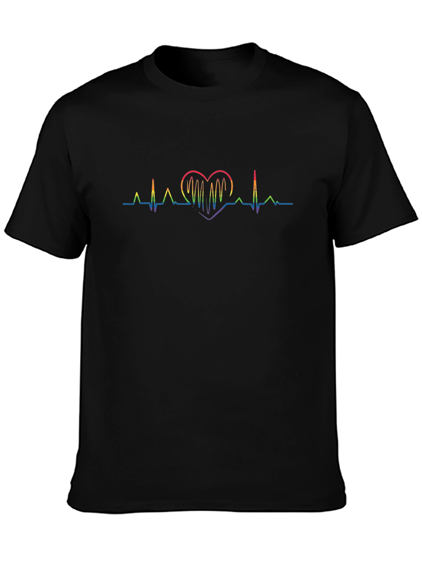 LGBTQ+ Rainbow Heartbeat T-Shirt