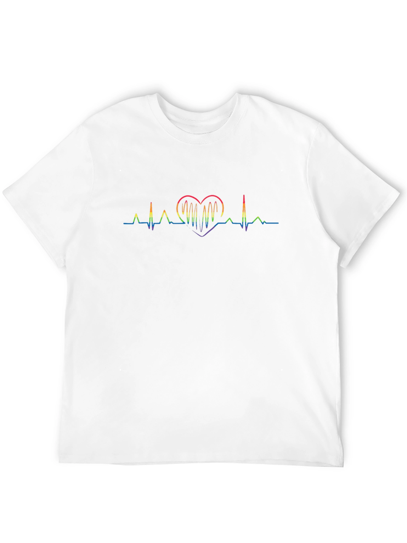 LGBTQ+ Rainbow Heartbeat T-Shirt