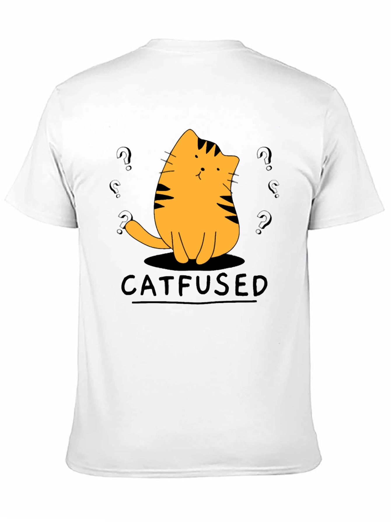 Catfused Graphic T-Shirt - Confused Cat Tee