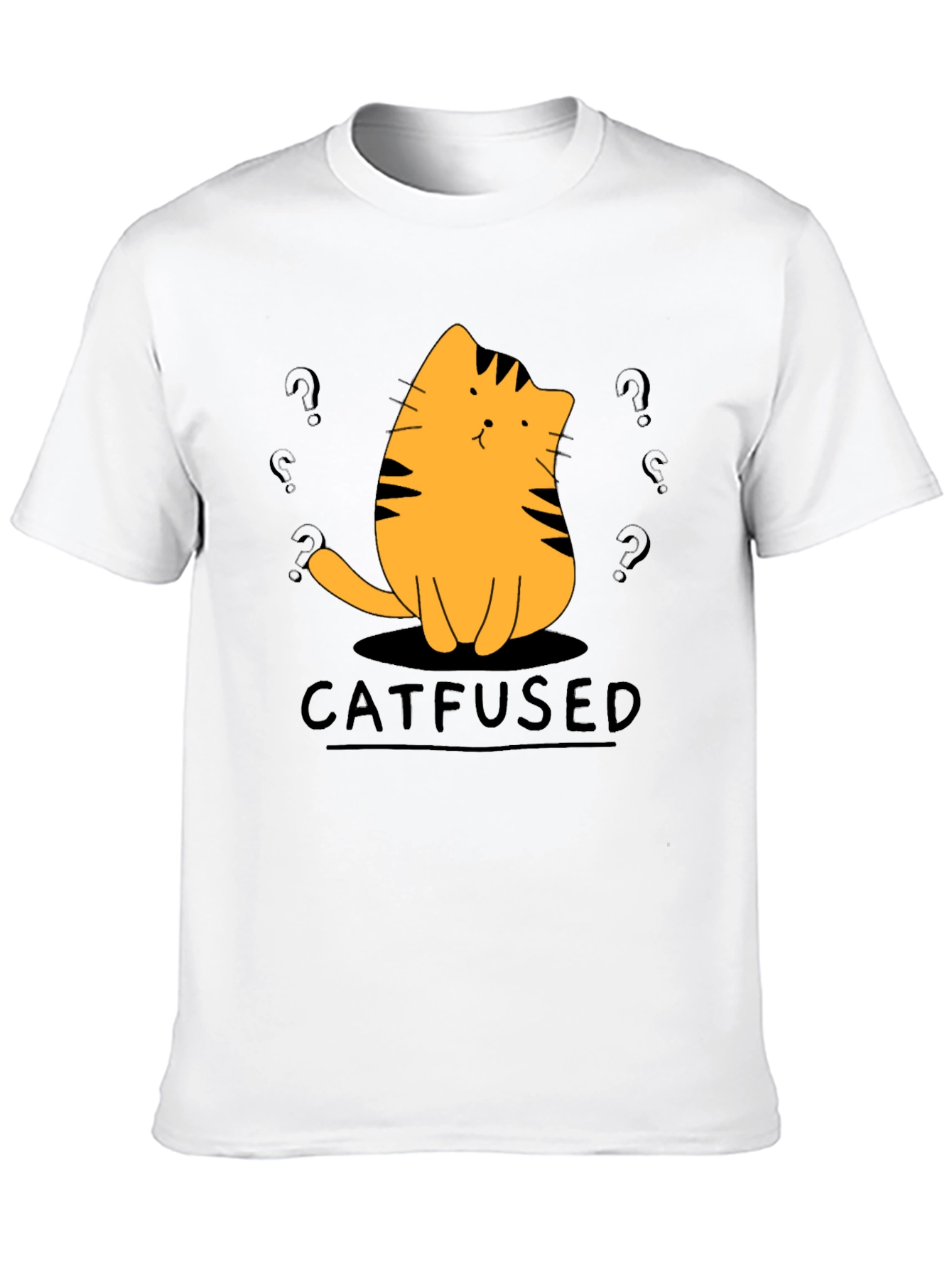 Catfused Graphic T-Shirt - Confused Cat Tee