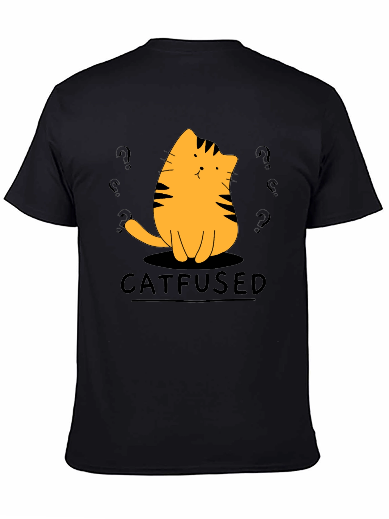 Catfused Graphic T-Shirt - Confused Cat Tee