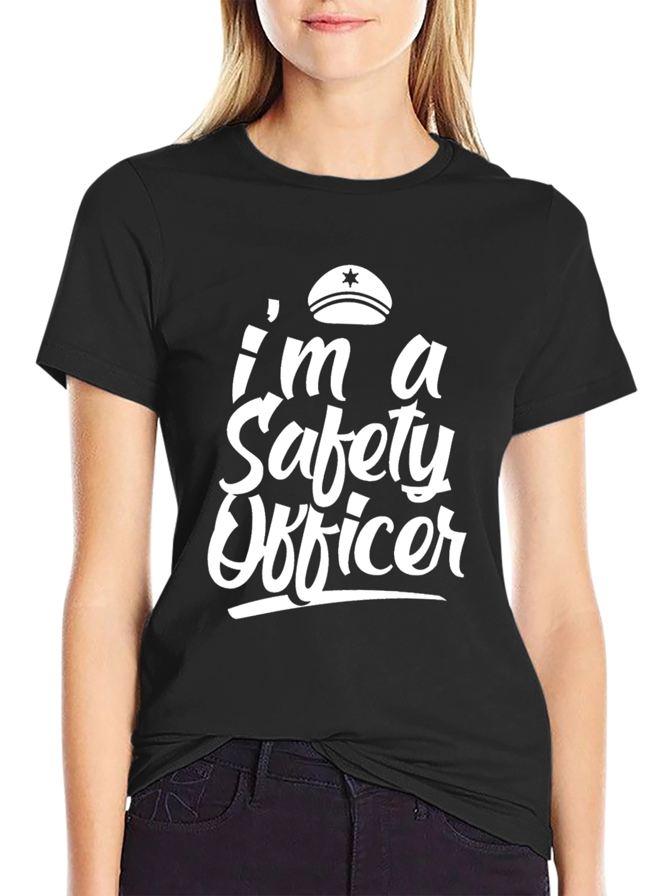 Im a Safety Officer Black Graphic Tee