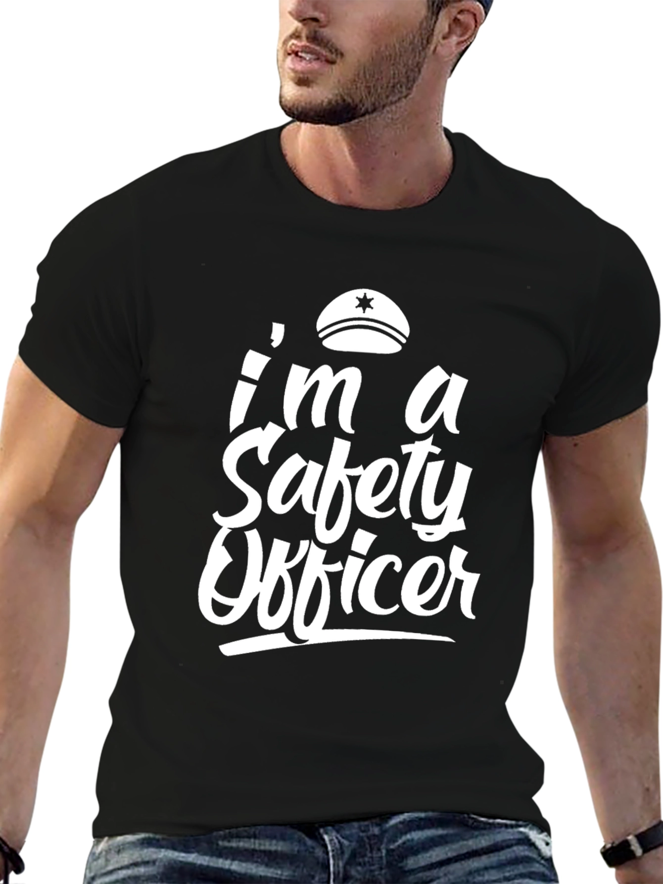 Im a Safety Officer Black Graphic Tee