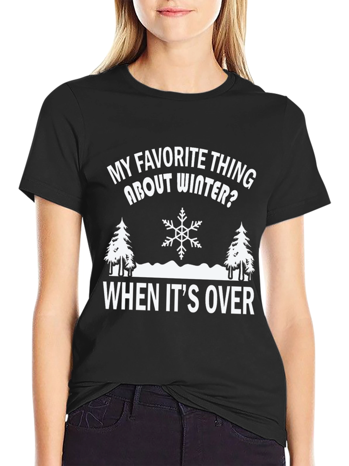 Funny Winter T-Shirt: My Favorite Thing About Winter
