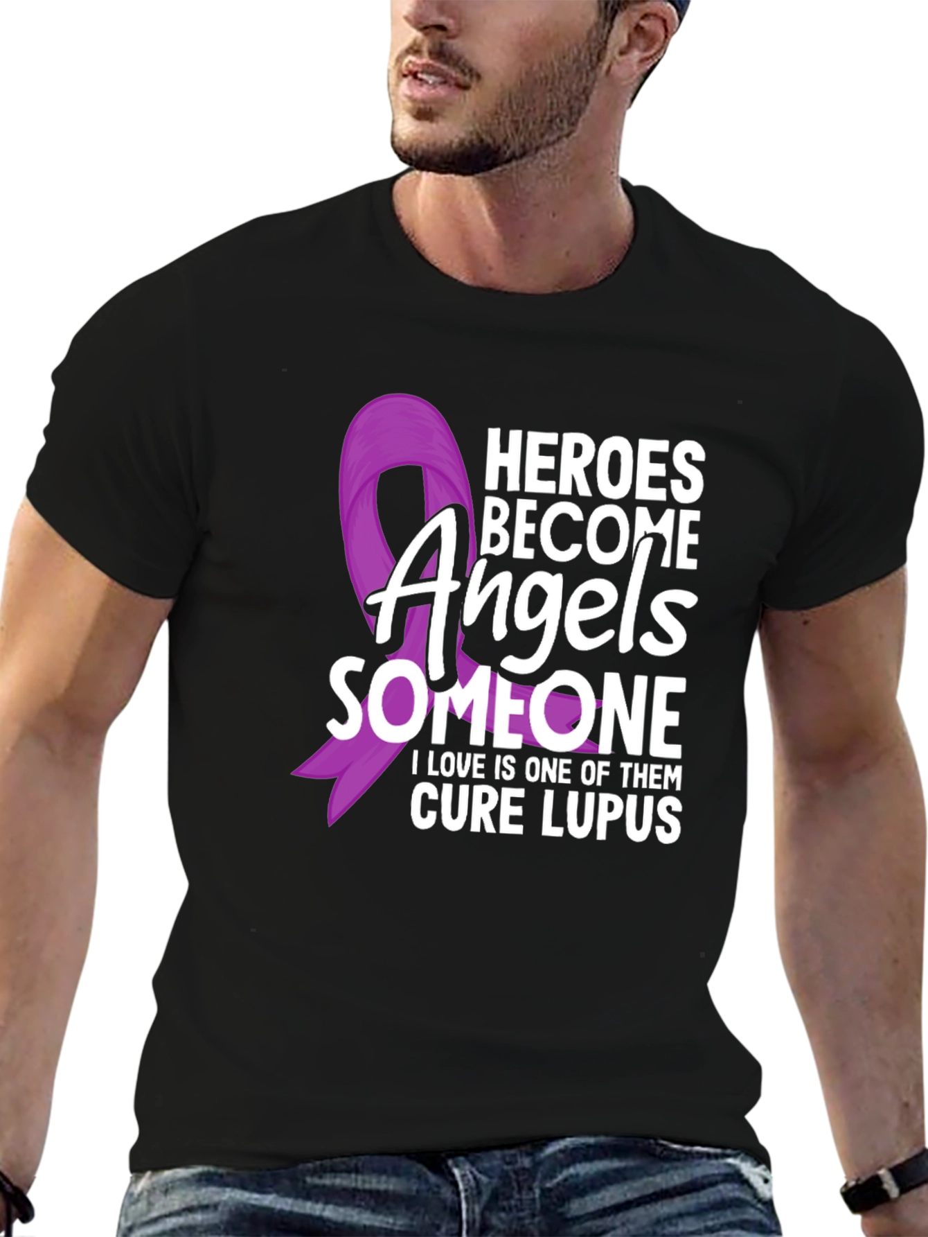 Heroes Become Angels Lupus Awareness T-Shirt