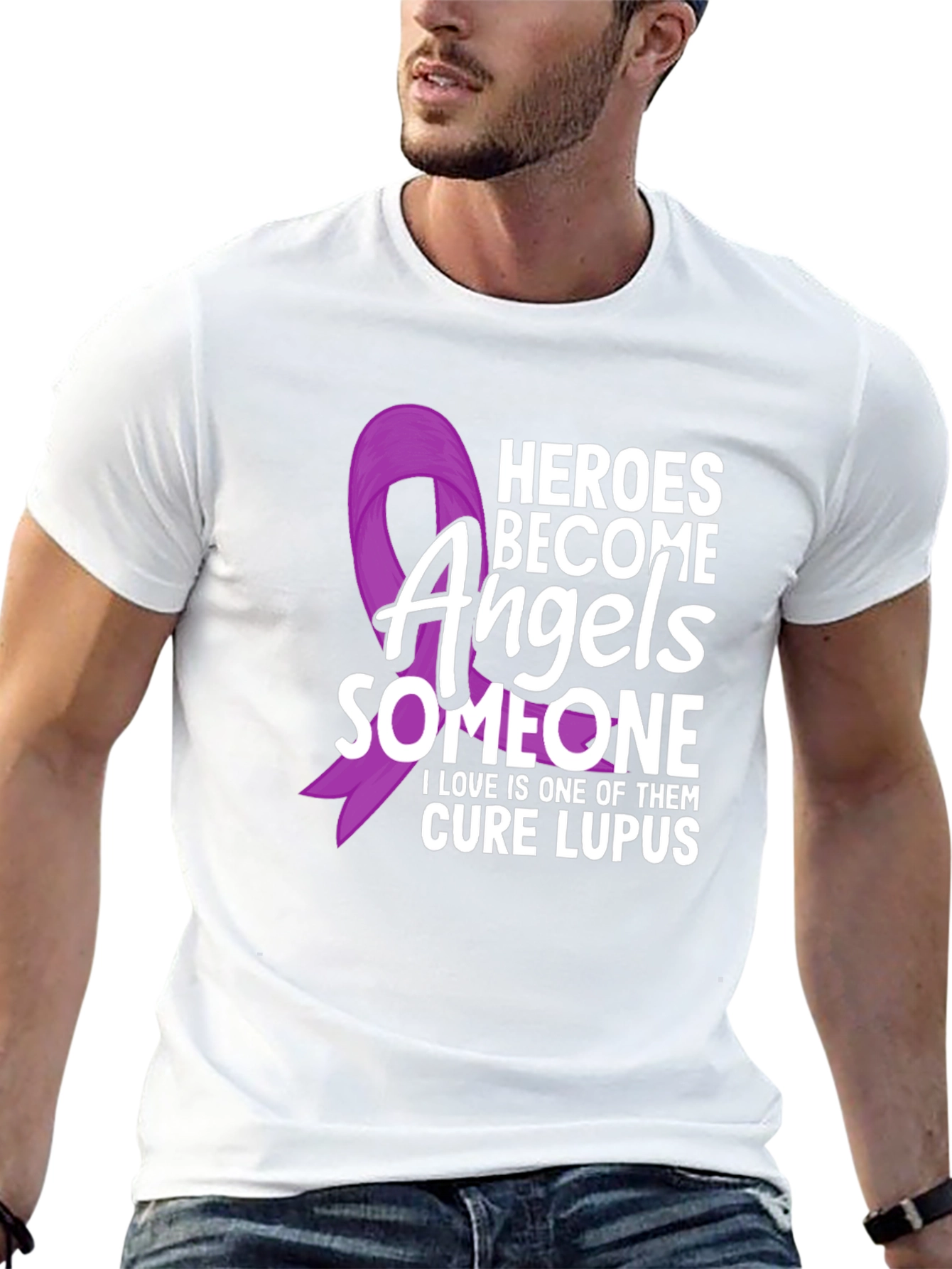 Heroes Become Angels Lupus Awareness T-Shirt
