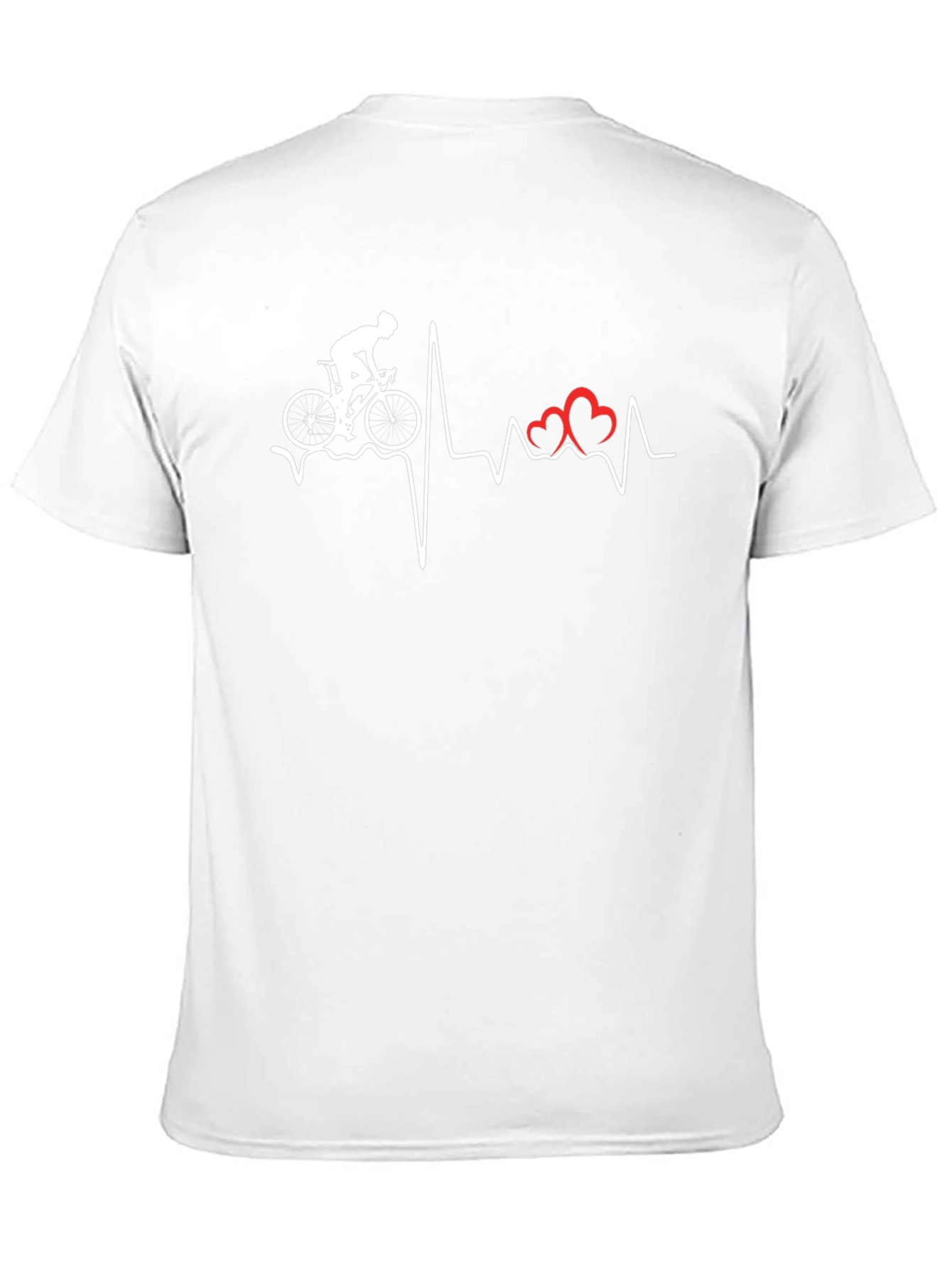 Cycling Heartbeat Graphic Tee - Ride with Passion