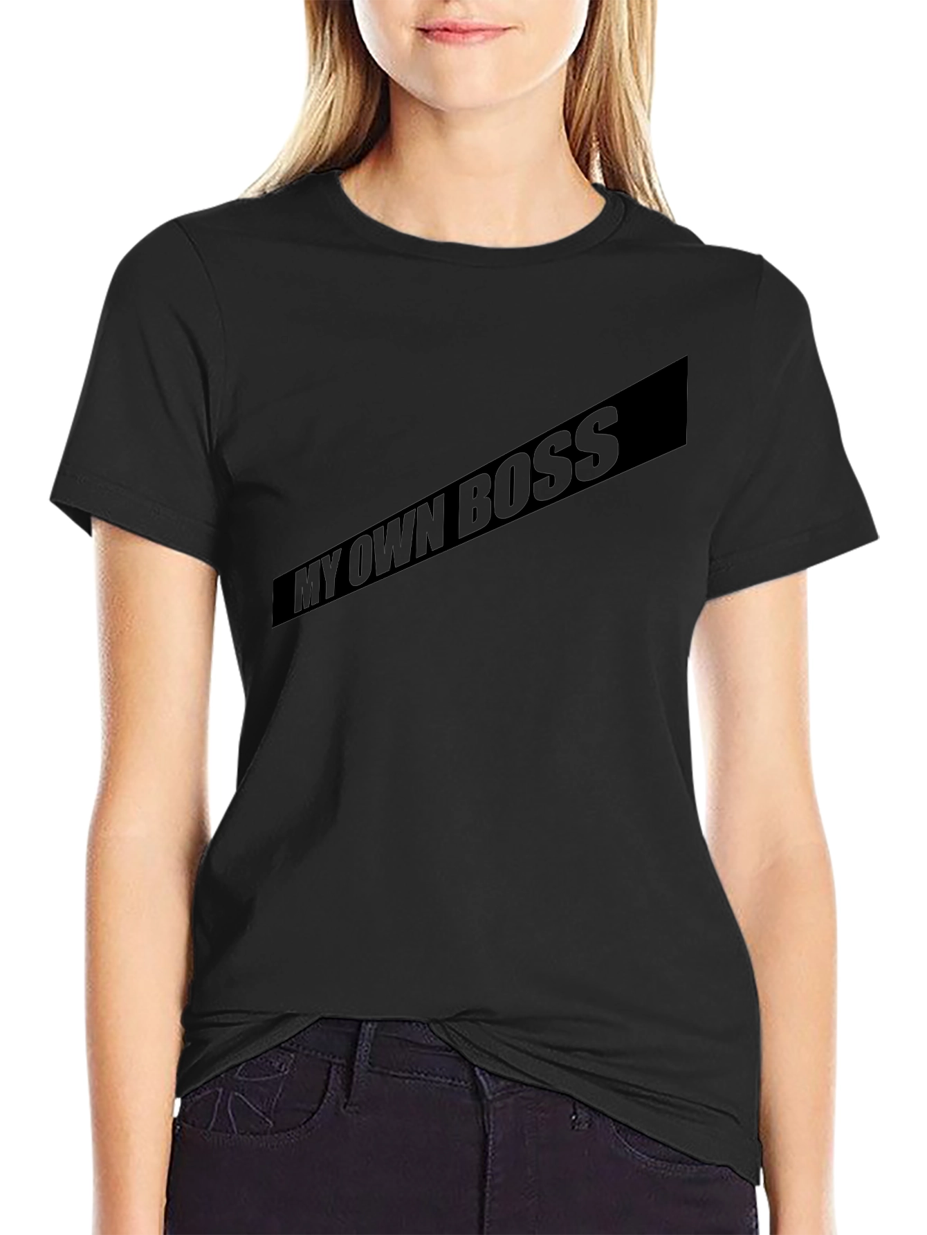My Own Boss Black T-Shirt