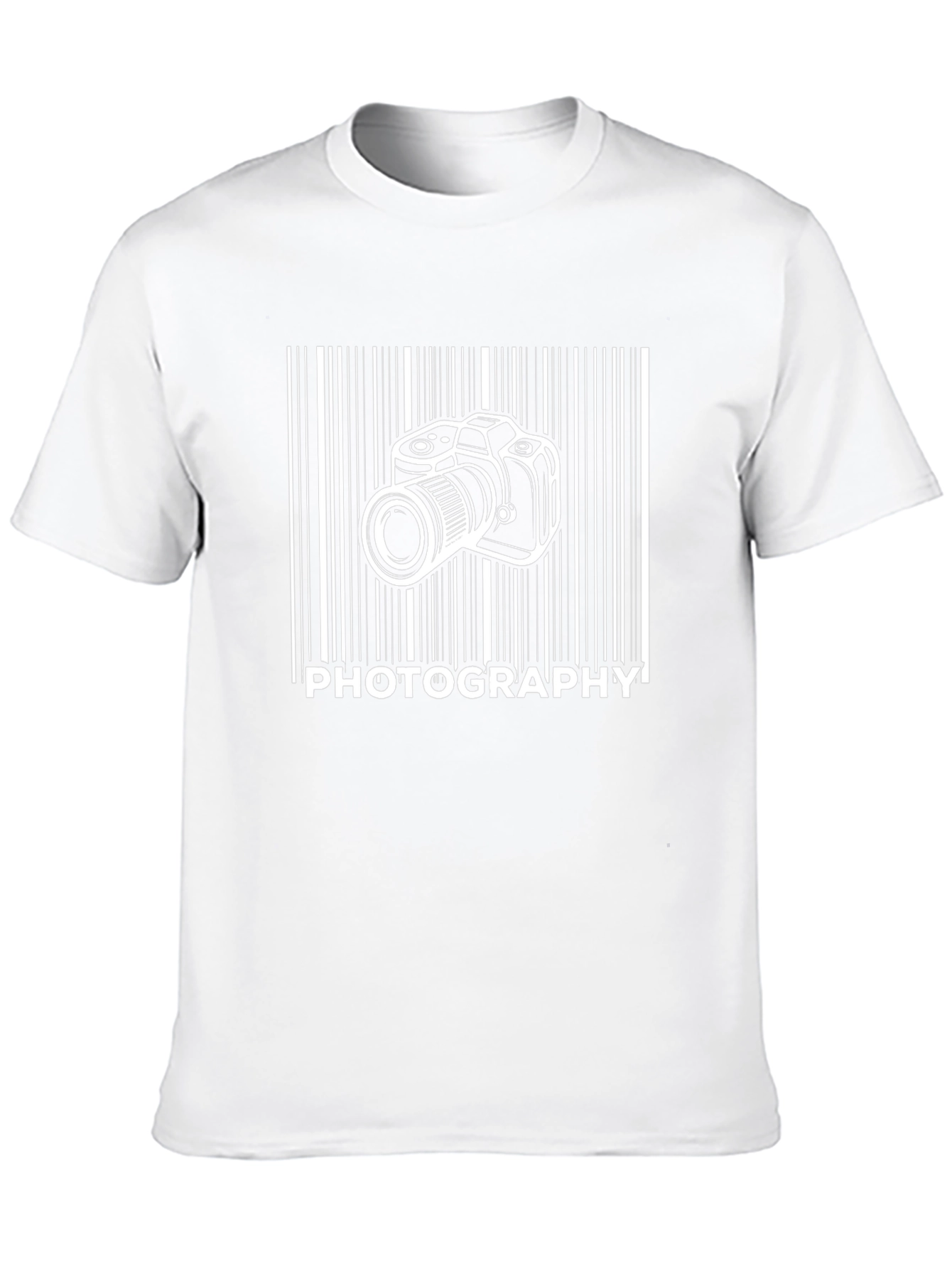 Photography Barcode T-Shirt - Camera Lover Tee