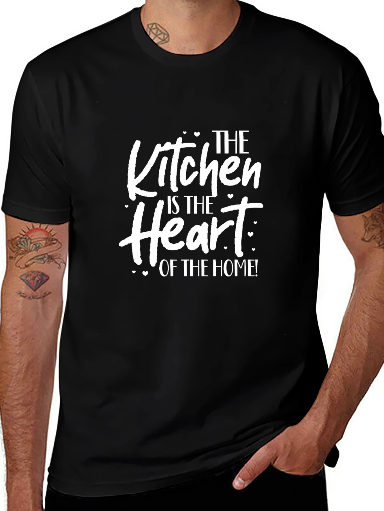 Kitchen is the Heart Black T-Shirt