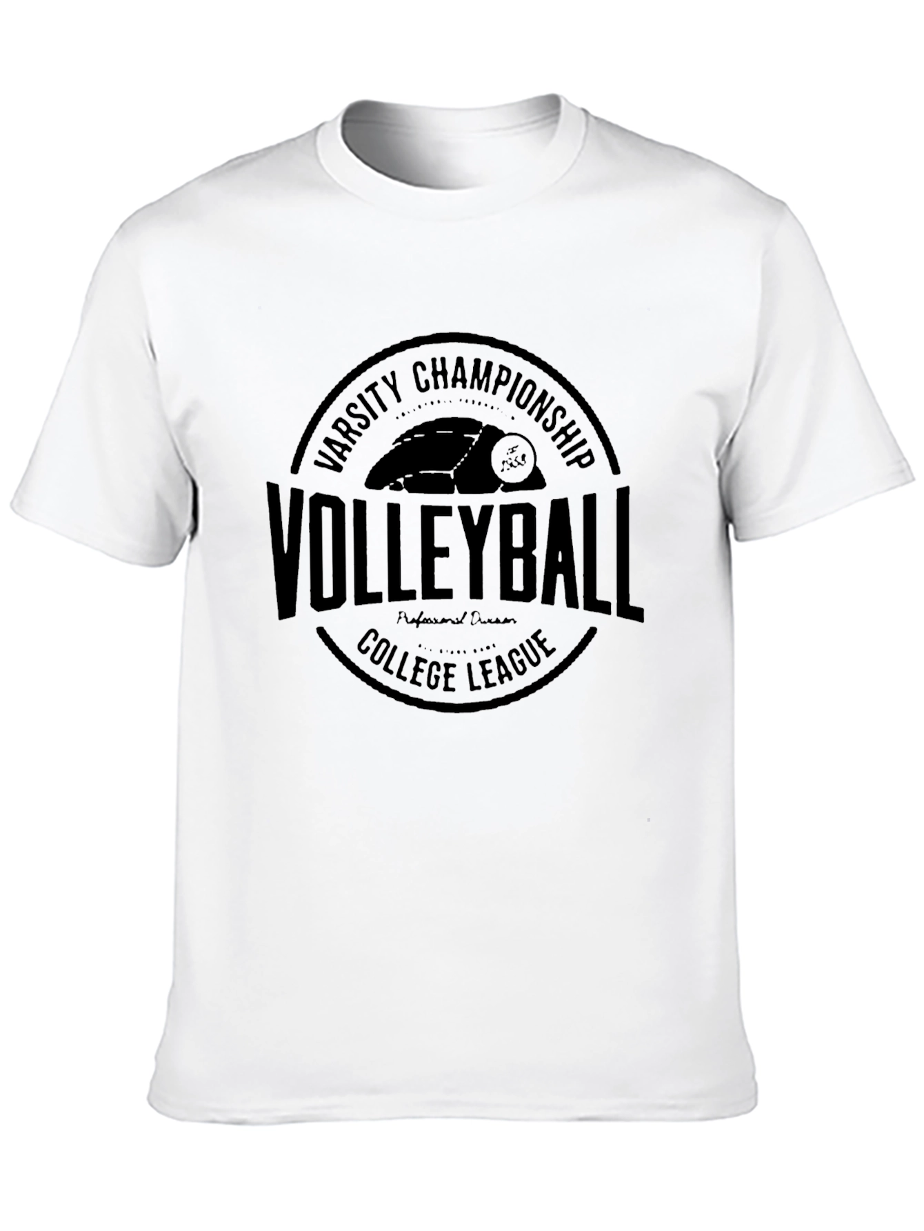 Volleyball Varsity Championship Black T-Shirt