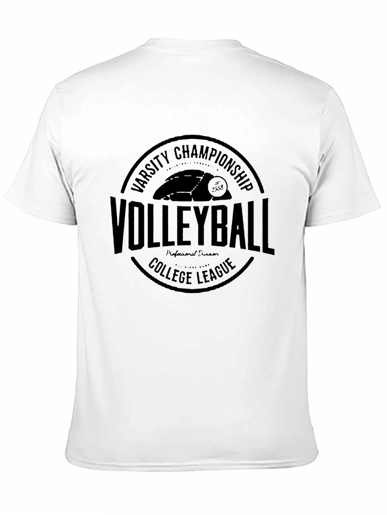 Volleyball Varsity Championship Black T-Shirt