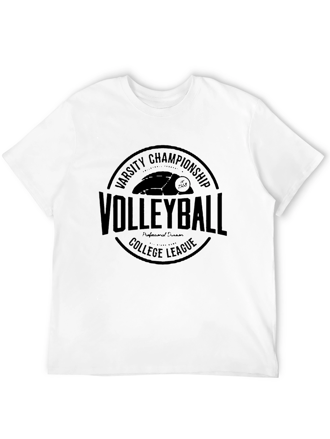 Volleyball Varsity Championship Black T-Shirt