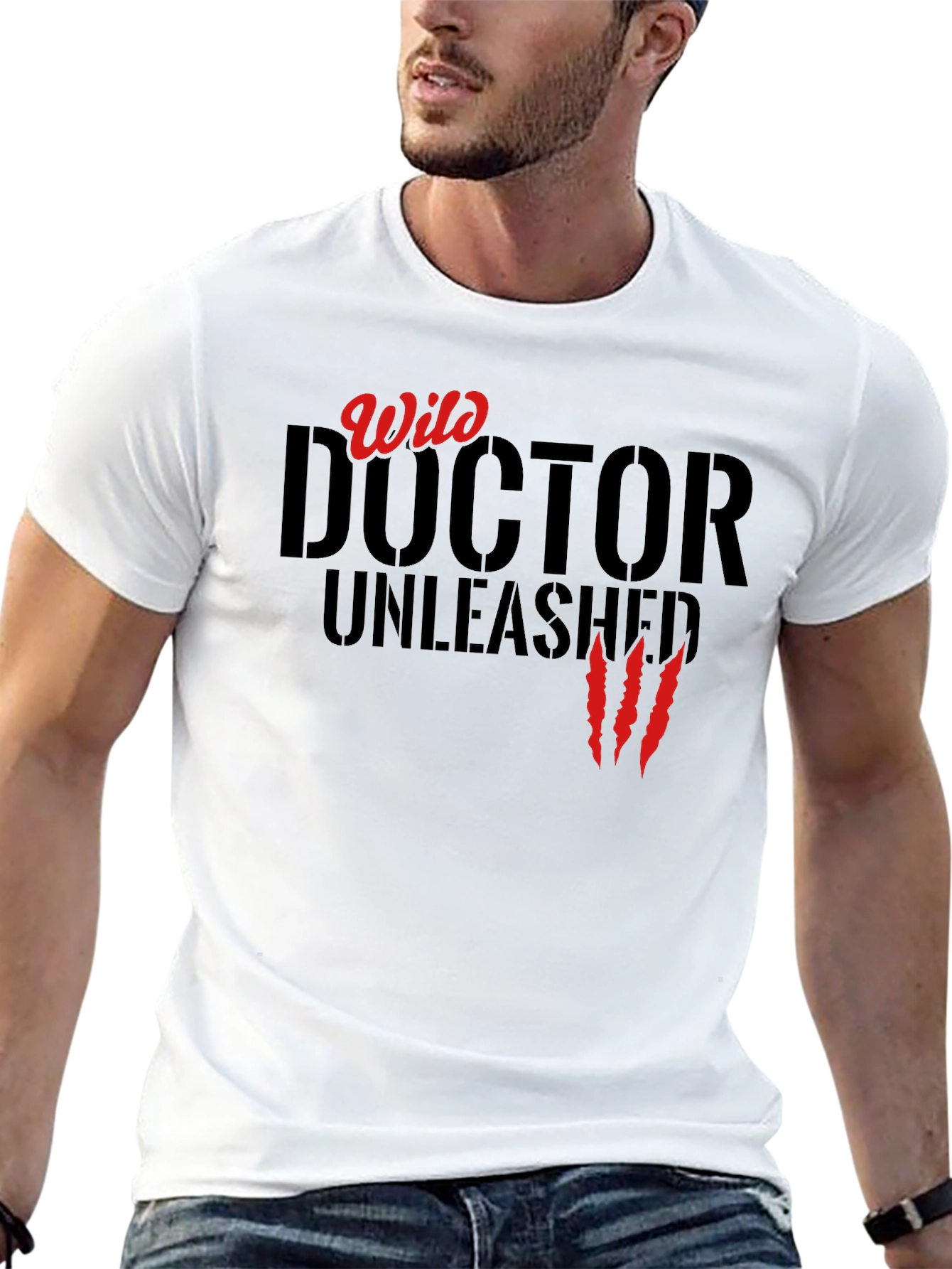 Wild Doctor Unleashed Graphic Tee - Black