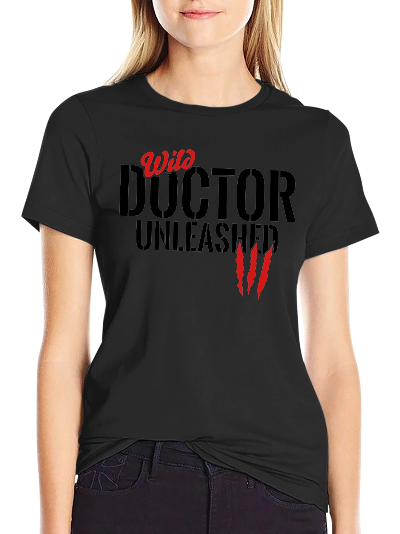Wild Doctor Unleashed Graphic Tee - Black
