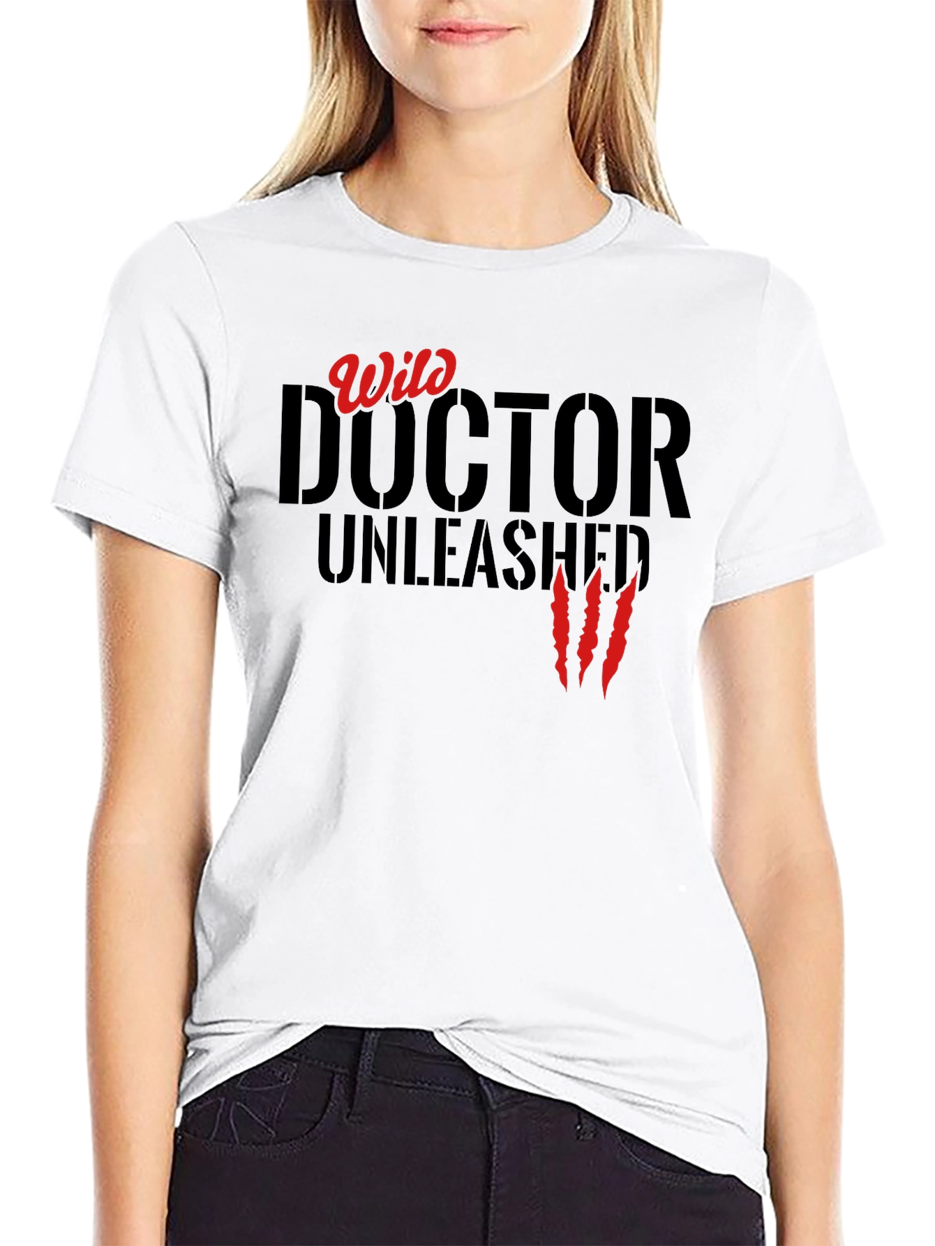 Wild Doctor Unleashed Graphic Tee - Black