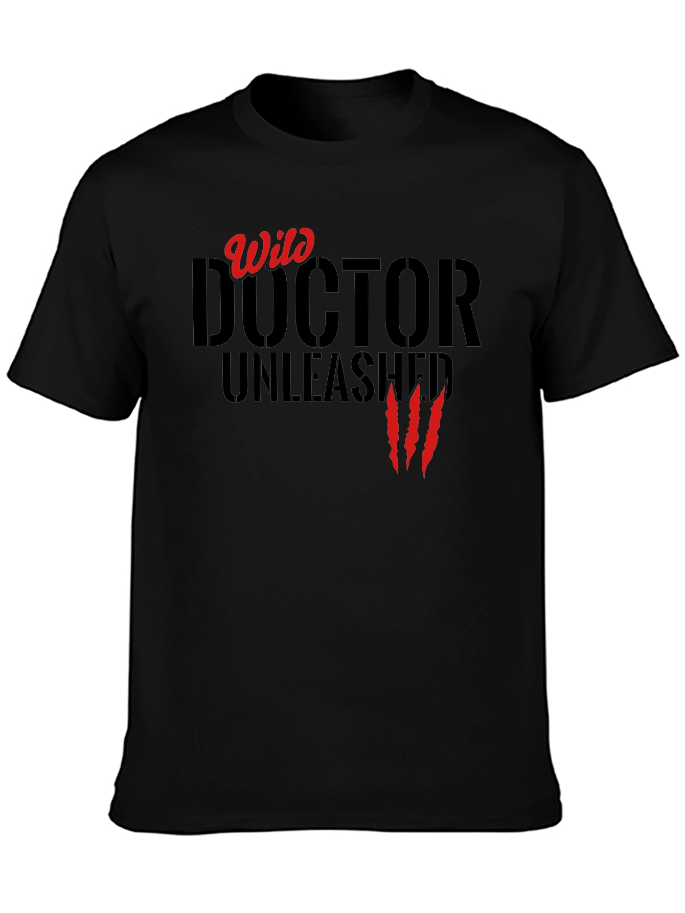 Wild Doctor Unleashed Graphic Tee - Black