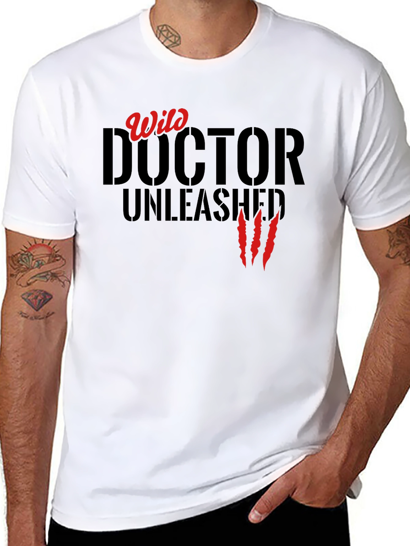 Wild Doctor Unleashed Graphic Tee - Black