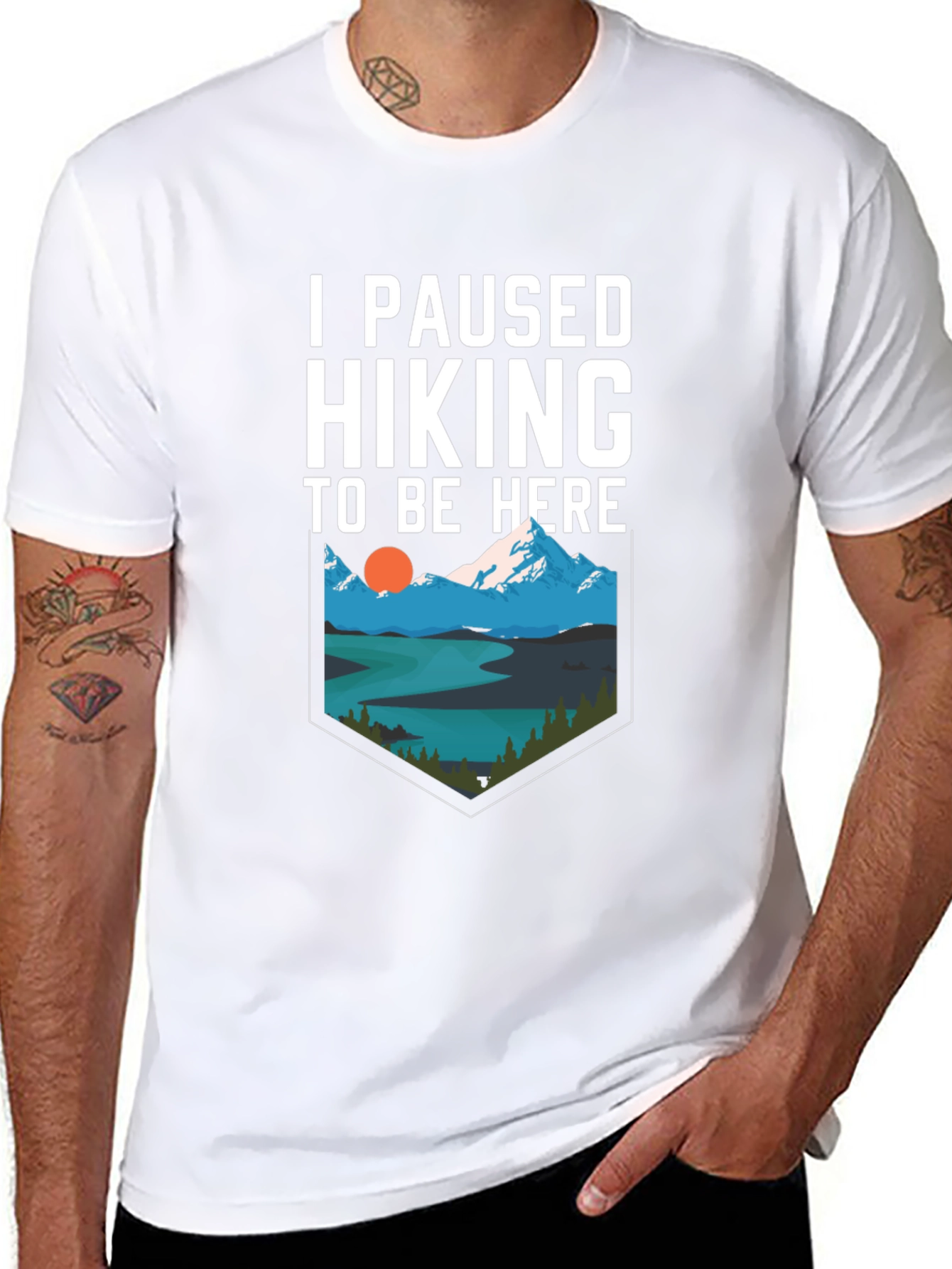 I Paused Hiking to Be Here Graphic Tee