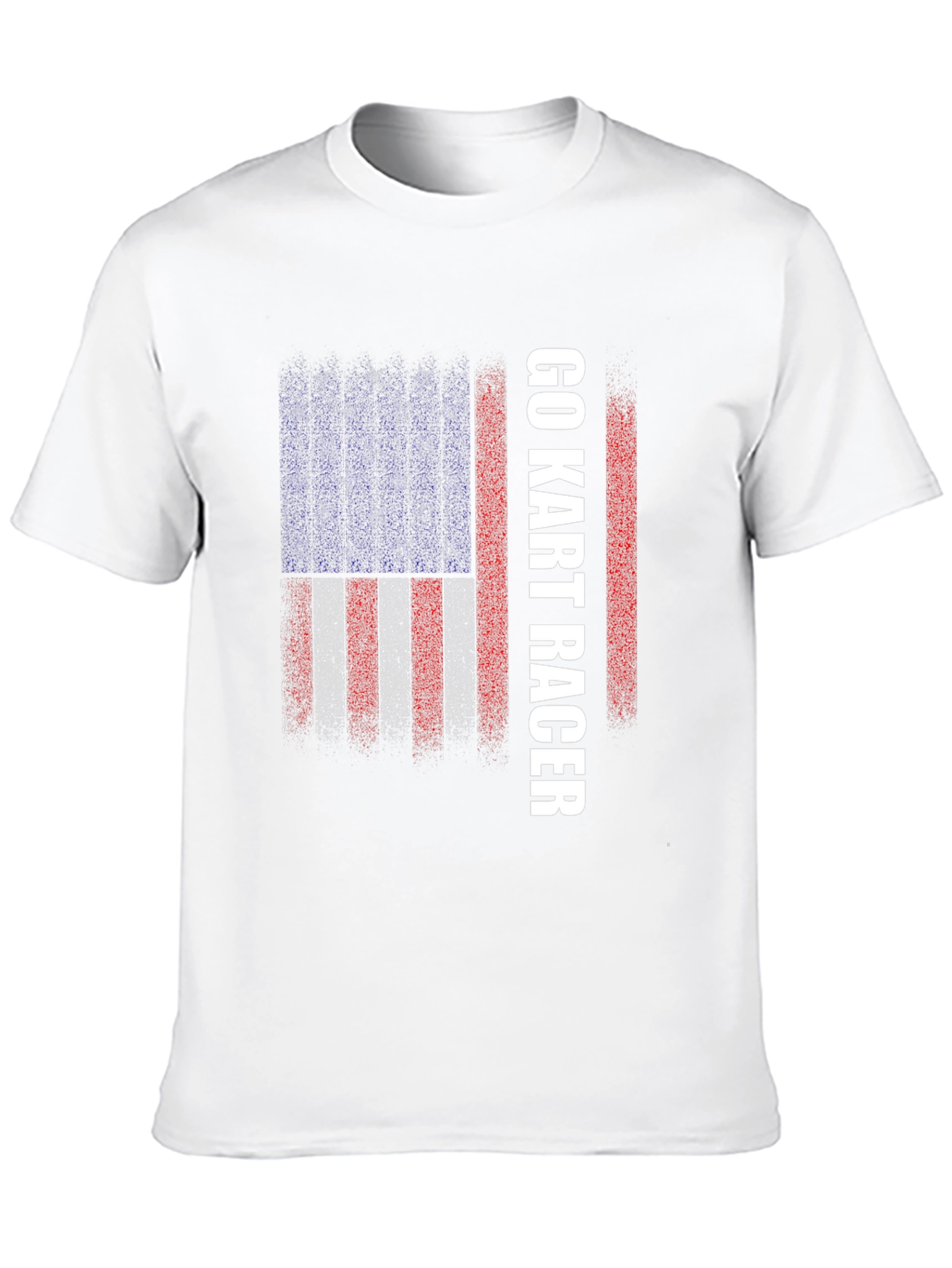 Go Kart Racer American Flag T-Shirt