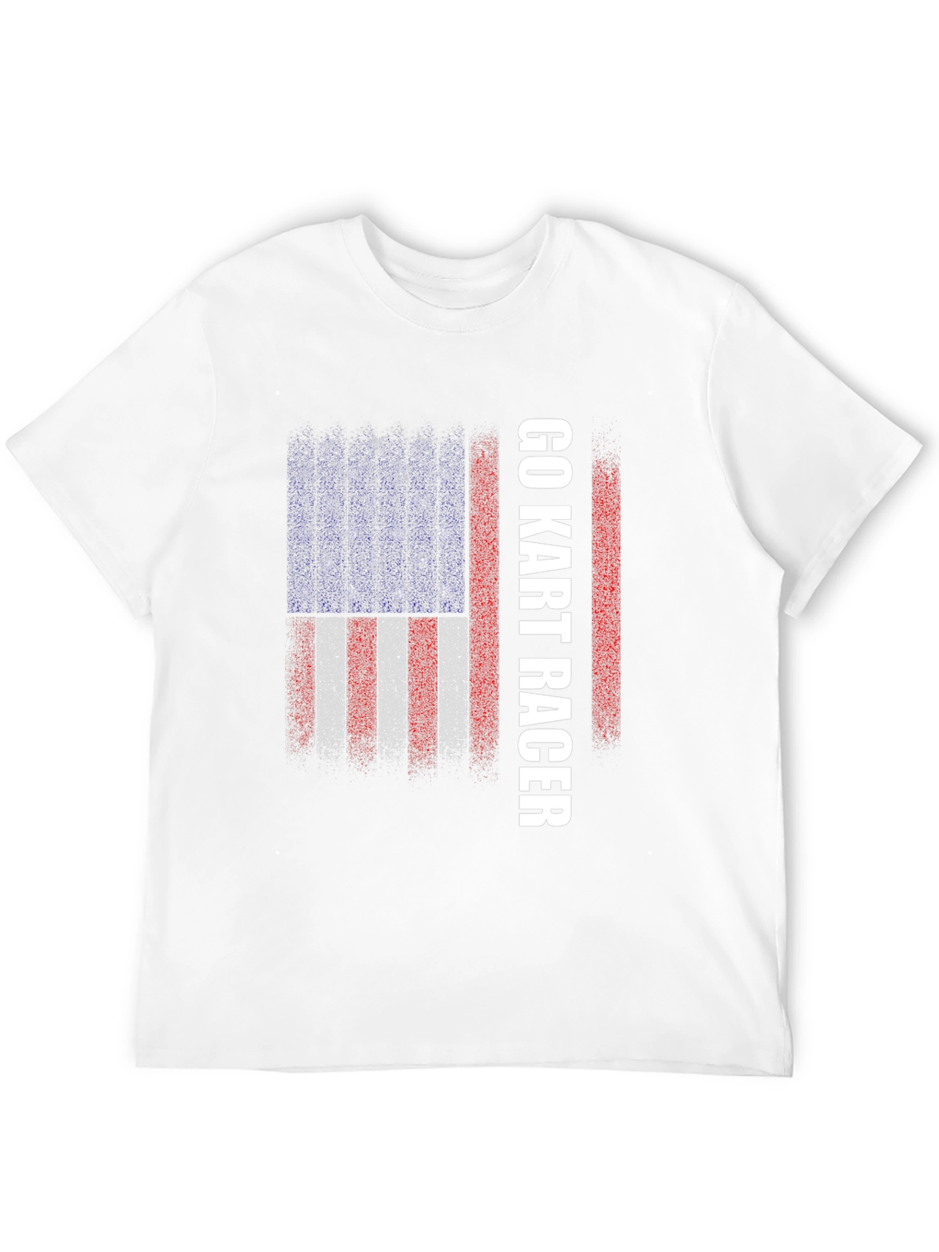 Go Kart Racer American Flag T-Shirt