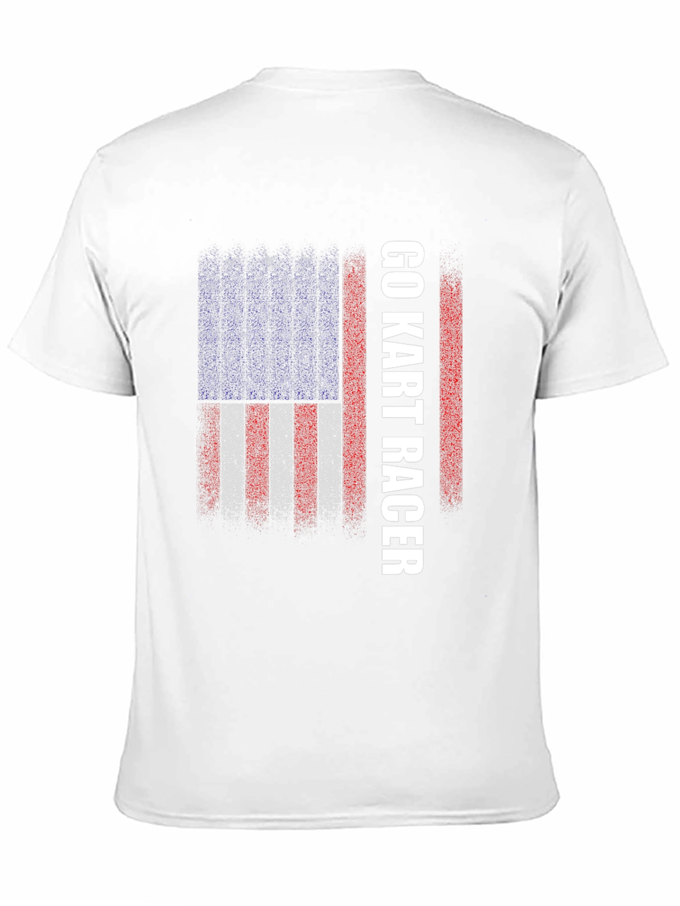 Go Kart Racer American Flag T-Shirt