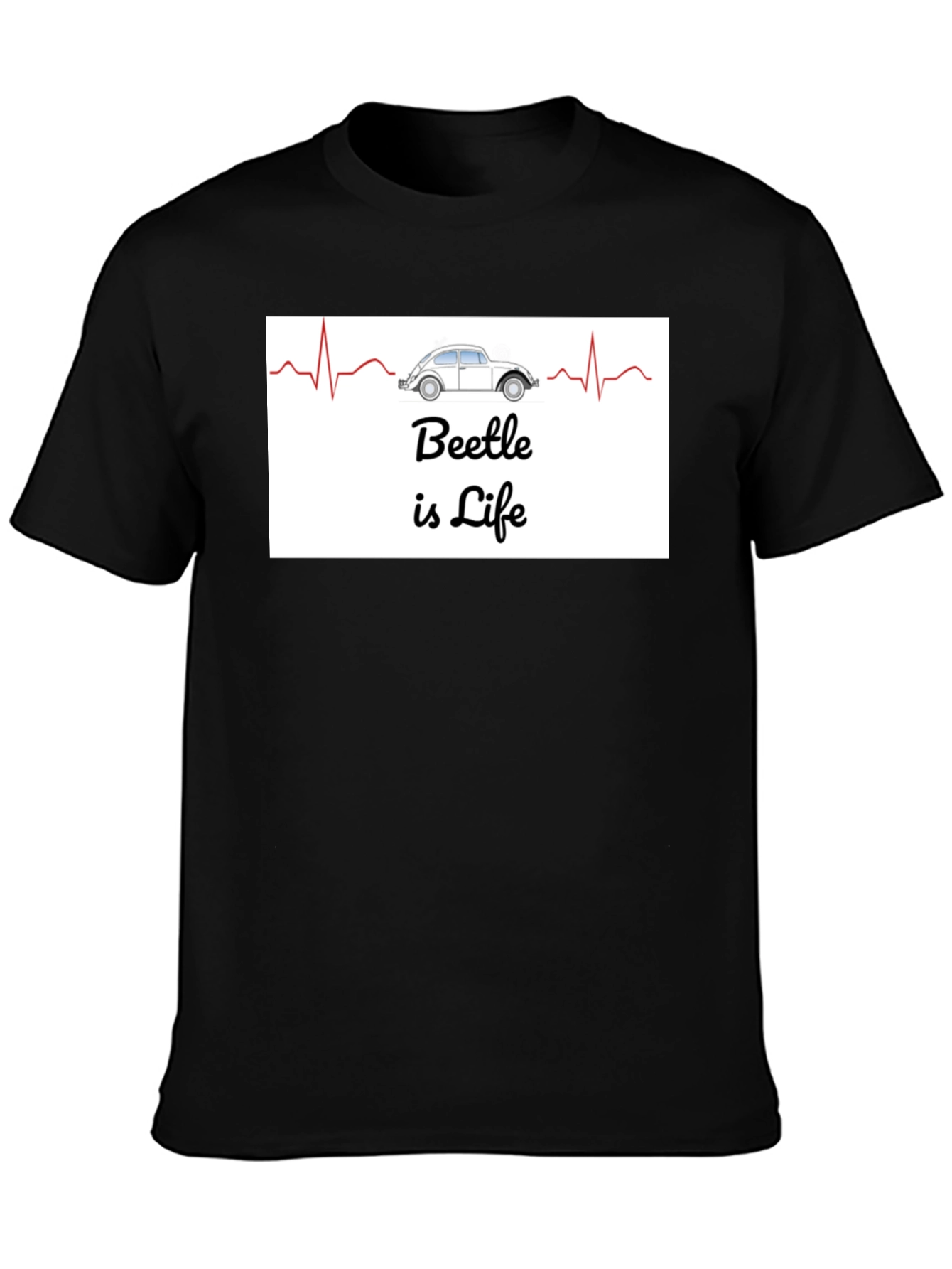 Beetle is Life T-Shirt - Classic Car Heartbeat