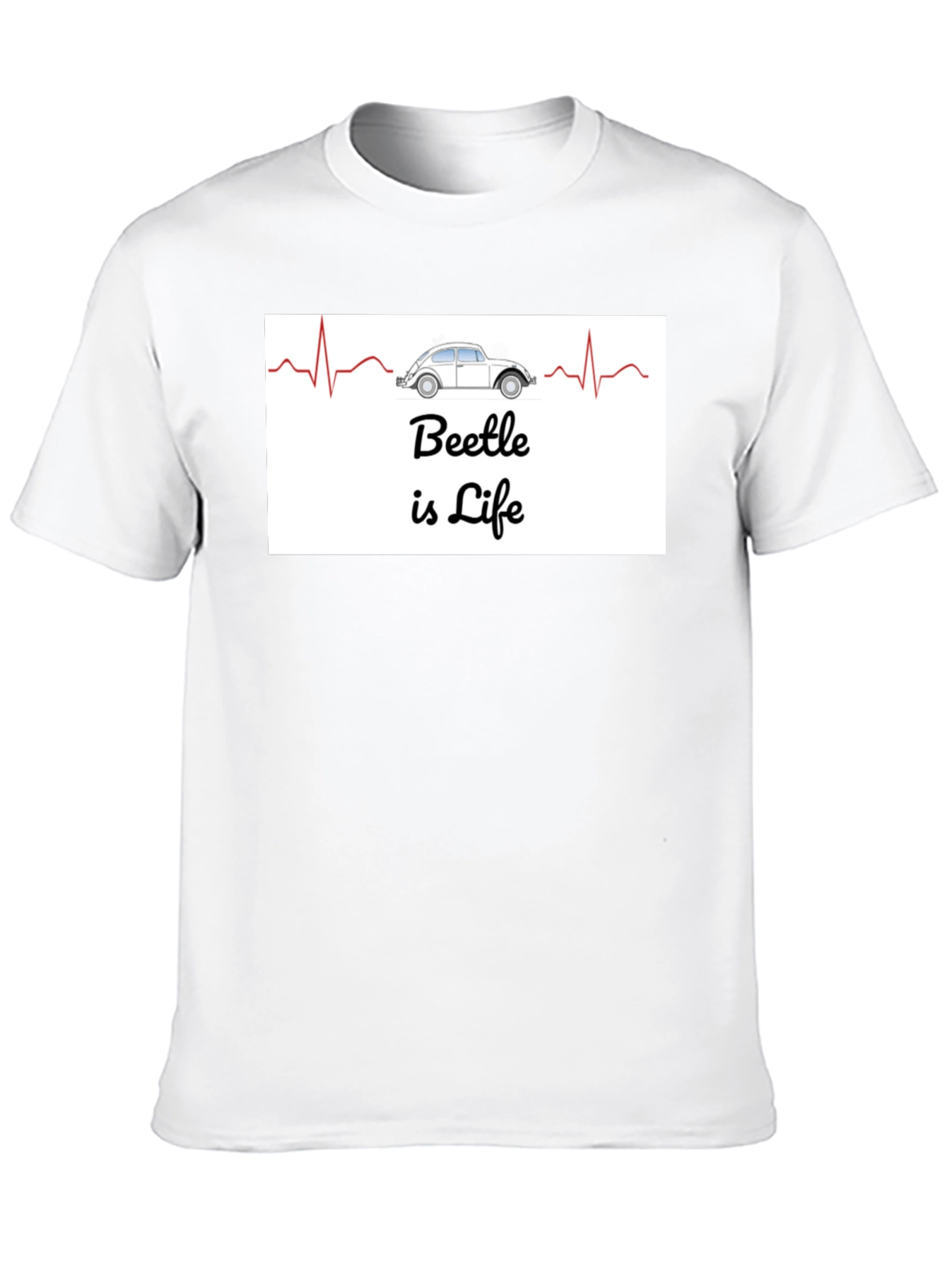Beetle is Life T-Shirt - Classic Car Heartbeat
