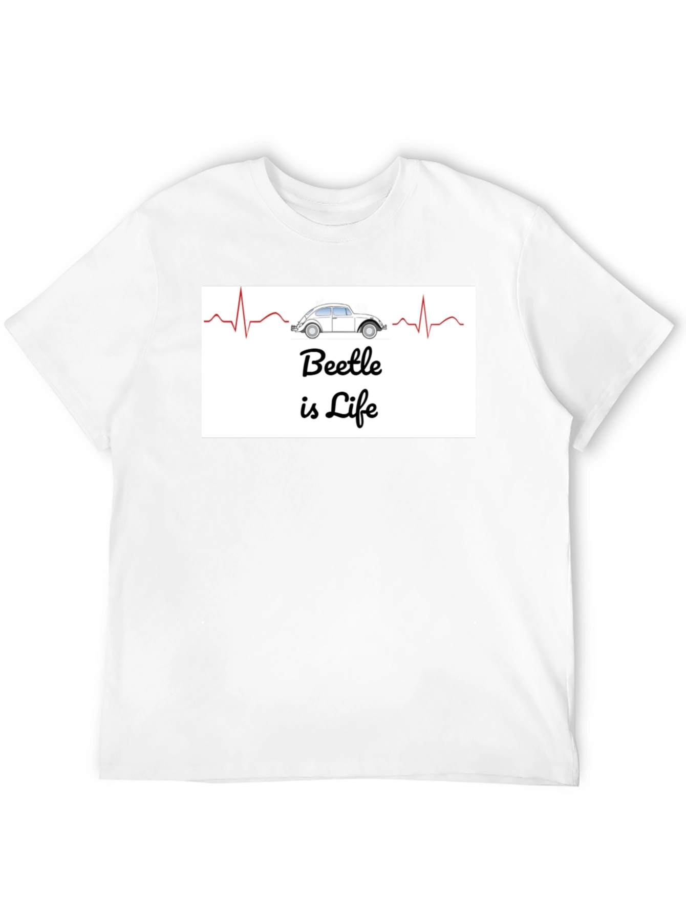Beetle is Life T-Shirt - Classic Car Heartbeat