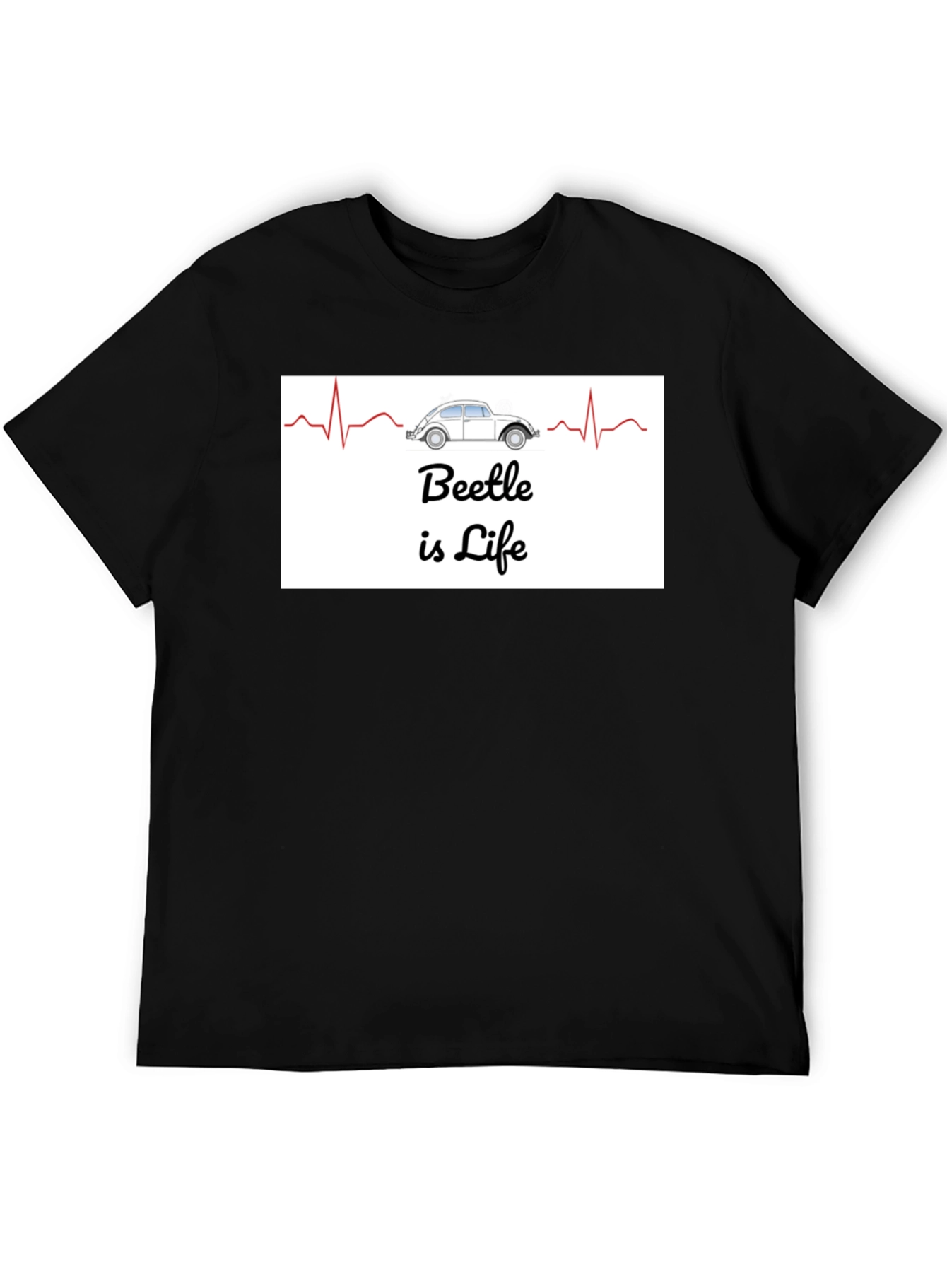 Beetle is Life T-Shirt - Classic Car Heartbeat