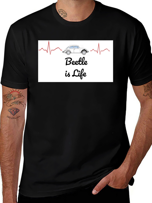 Beetle is Life T-Shirt - Classic Car Heartbeat
