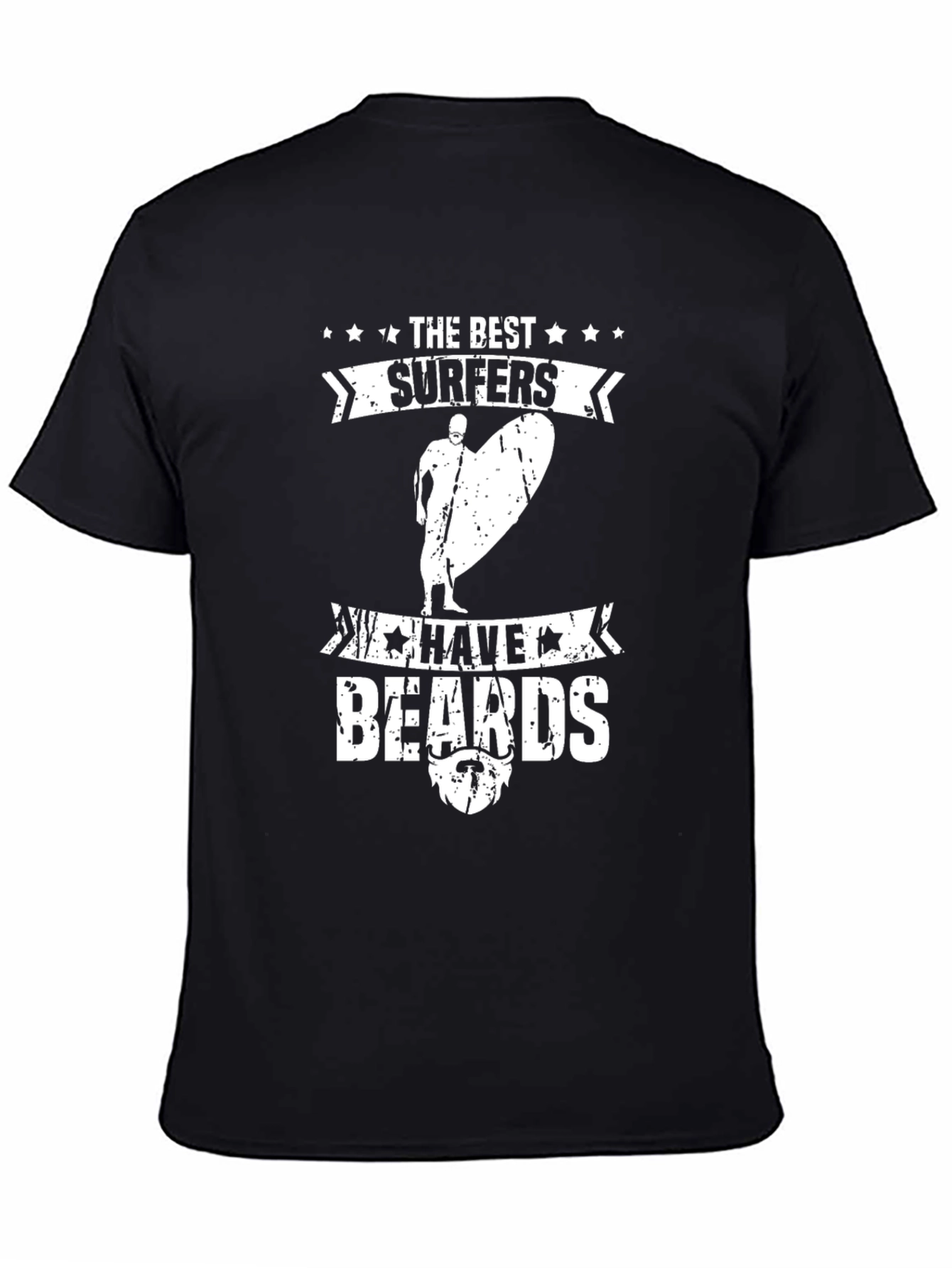 The Best Surfers Have Beards Graphic T-Shirt