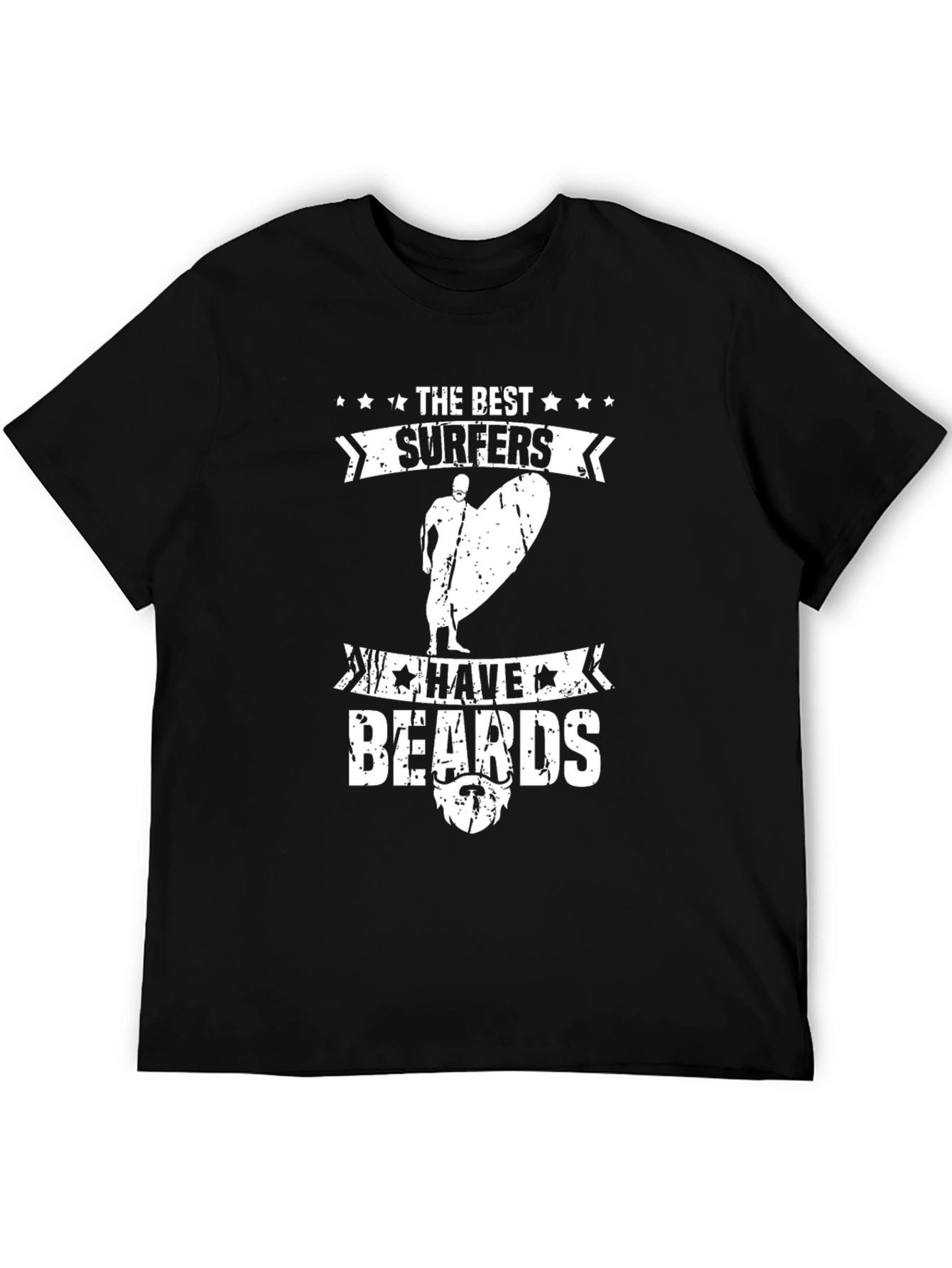 The Best Surfers Have Beards Graphic T-Shirt