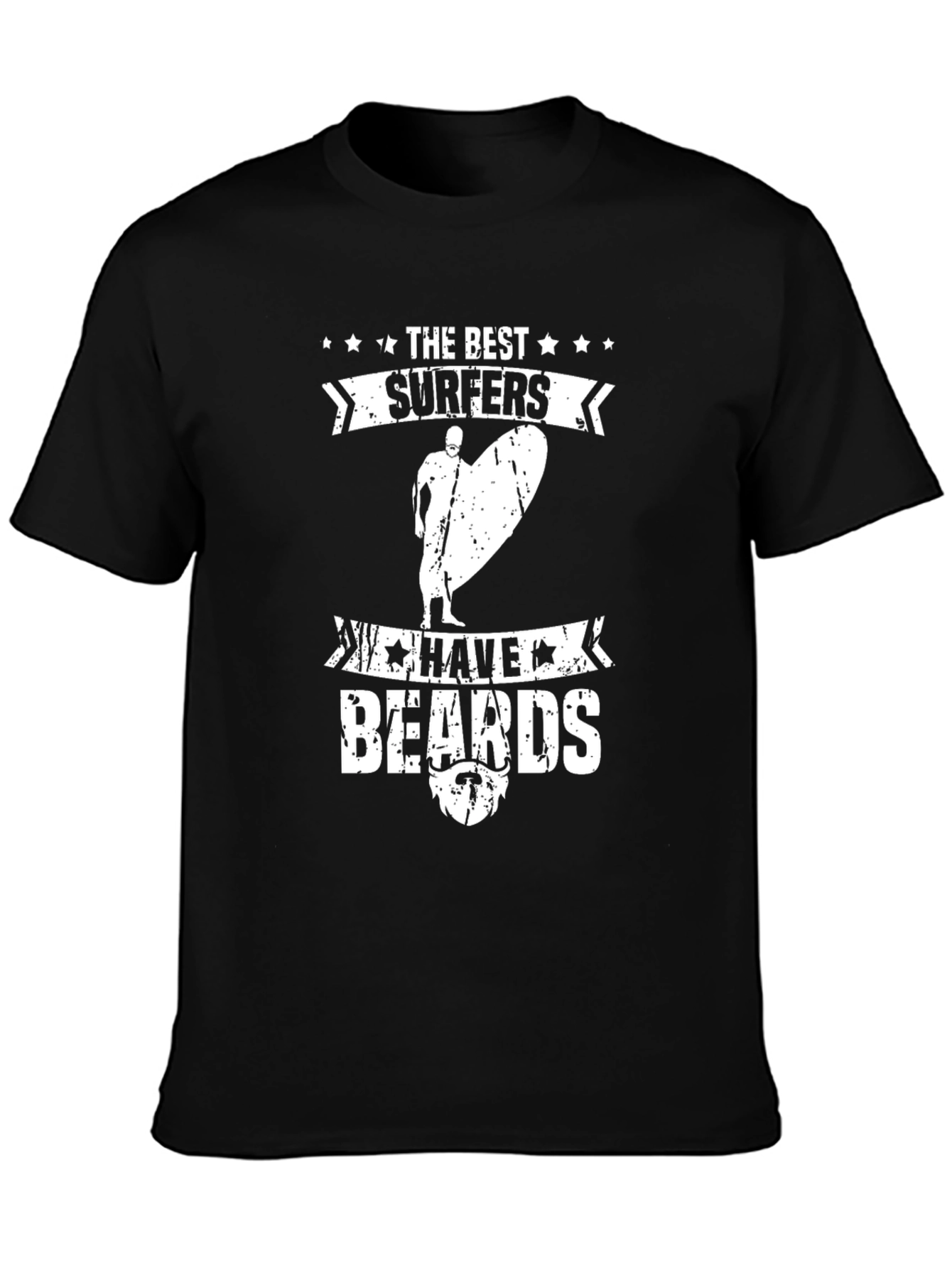 The Best Surfers Have Beards Graphic T-Shirt
