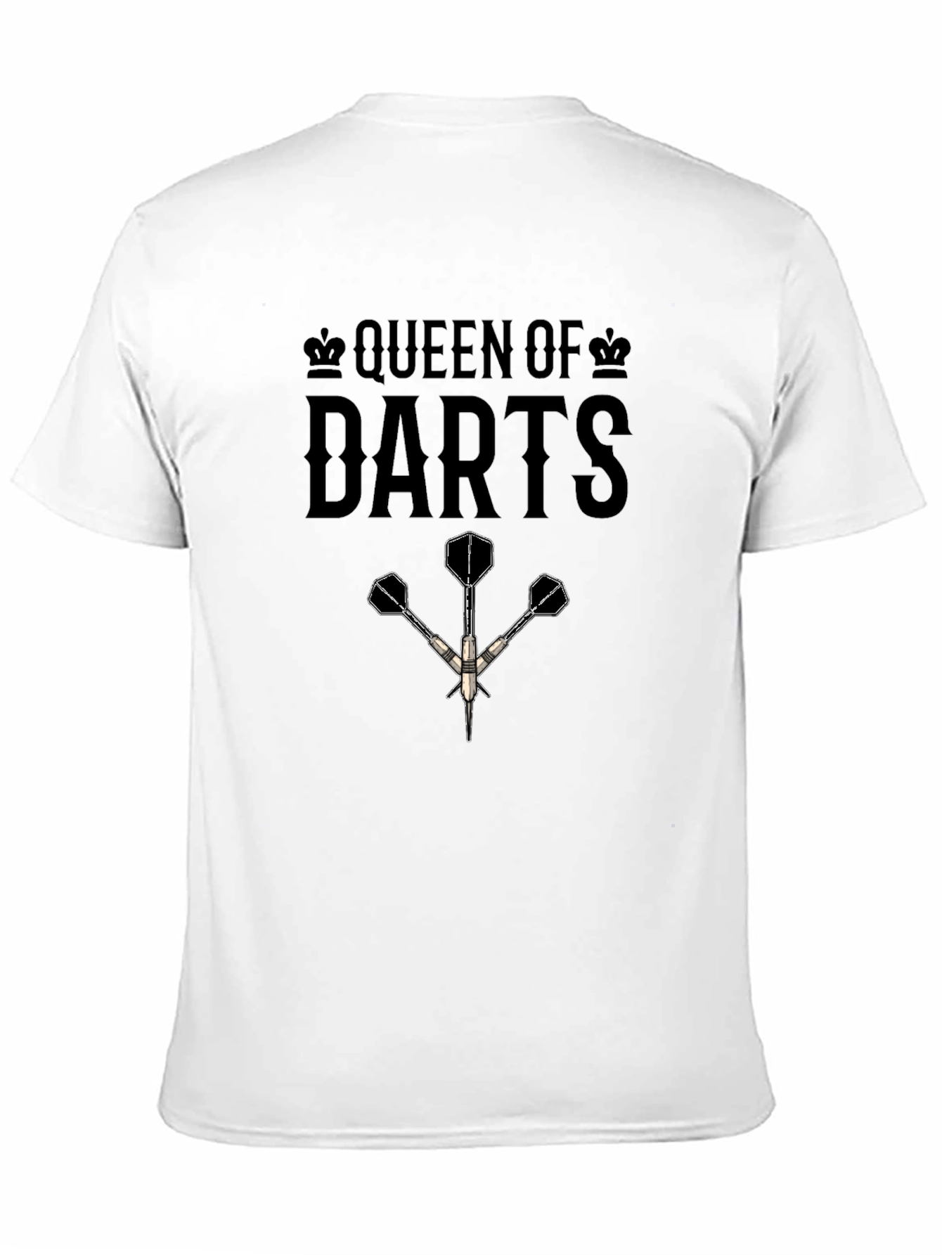 Queen of Darts T-Shirt - Unique Dart Player Apparel