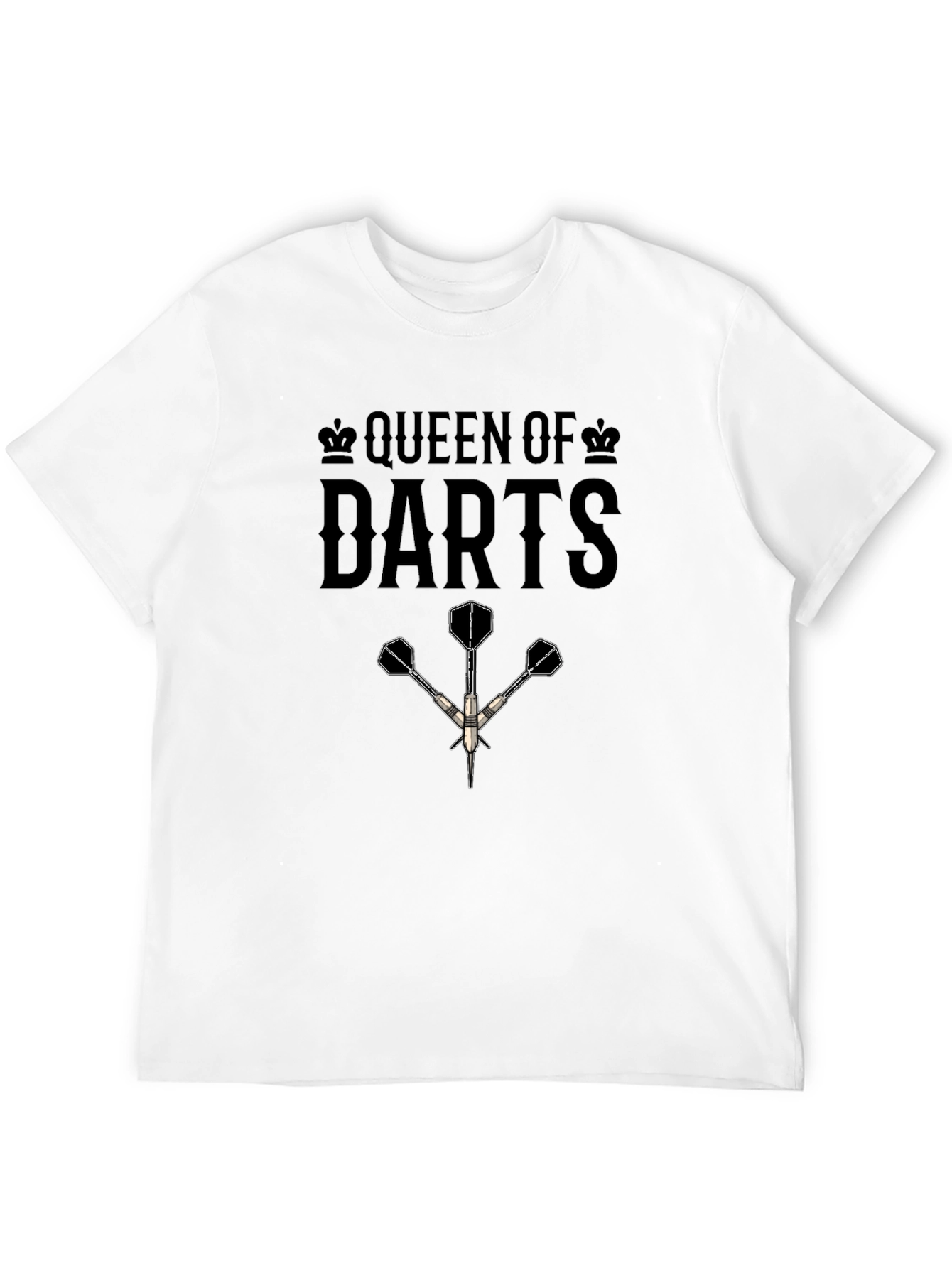 Queen of Darts T-Shirt - Unique Dart Player Apparel