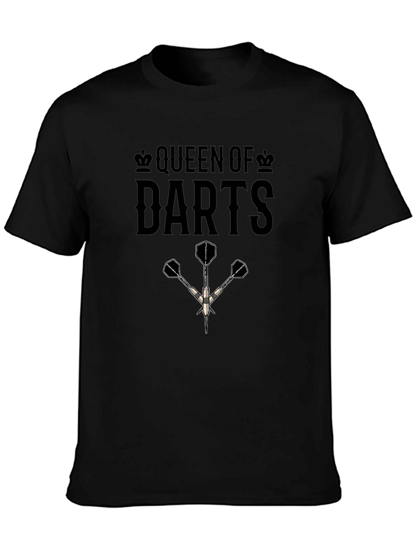 Queen of Darts T-Shirt - Unique Dart Player Apparel