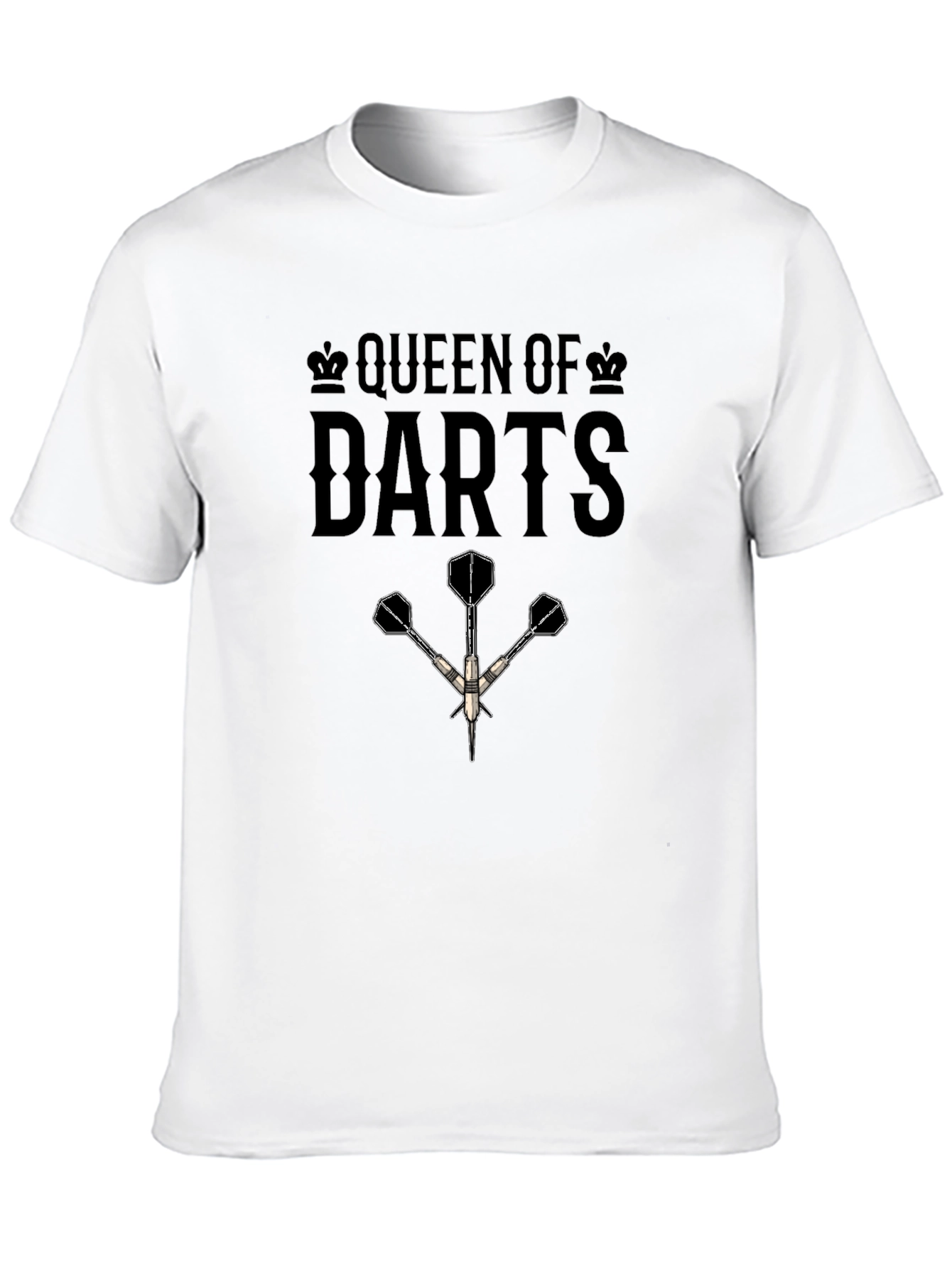 Queen of Darts T-Shirt - Unique Dart Player Apparel