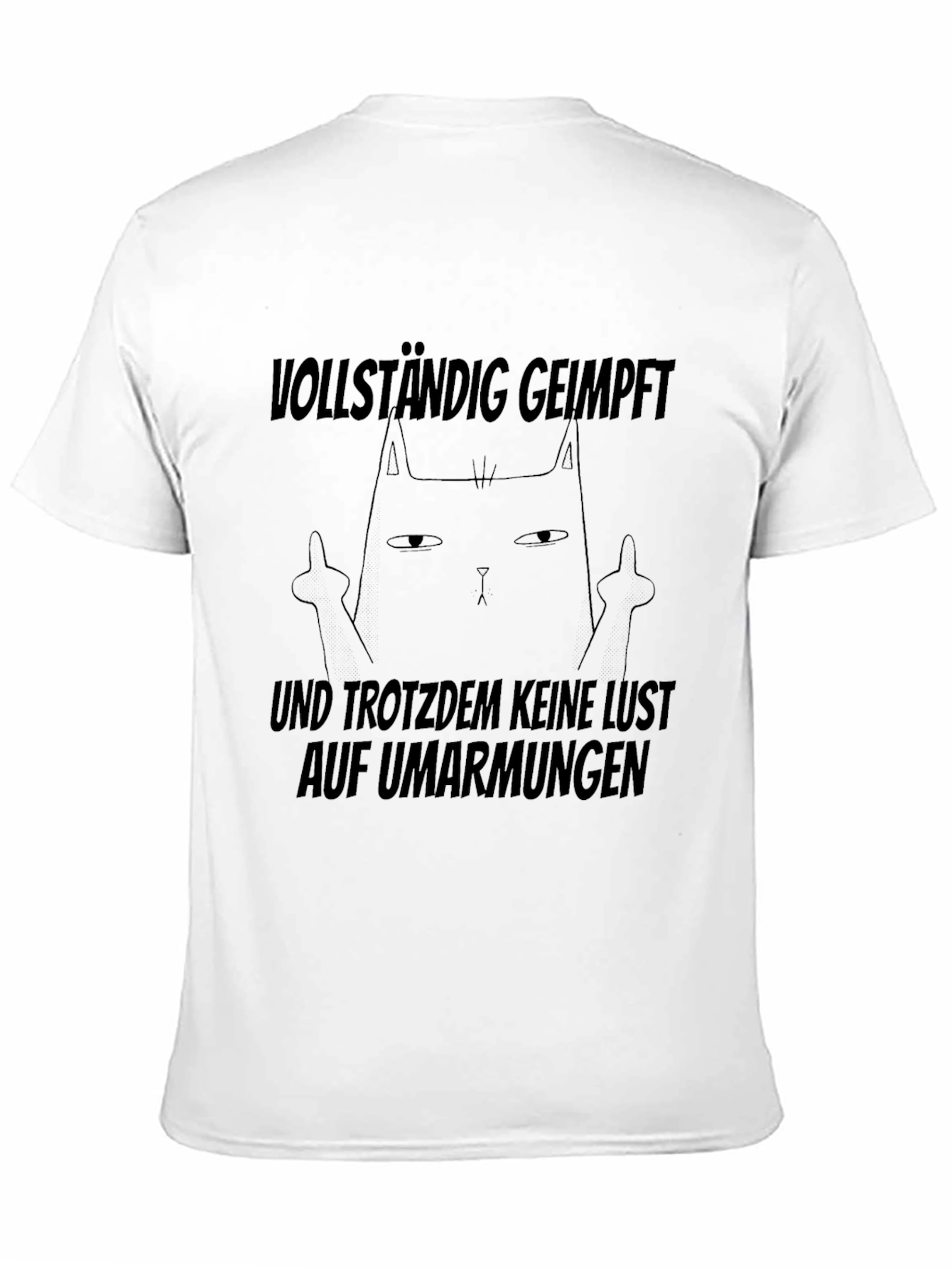 Vollständig Geimpft Cat Graphic Tee
