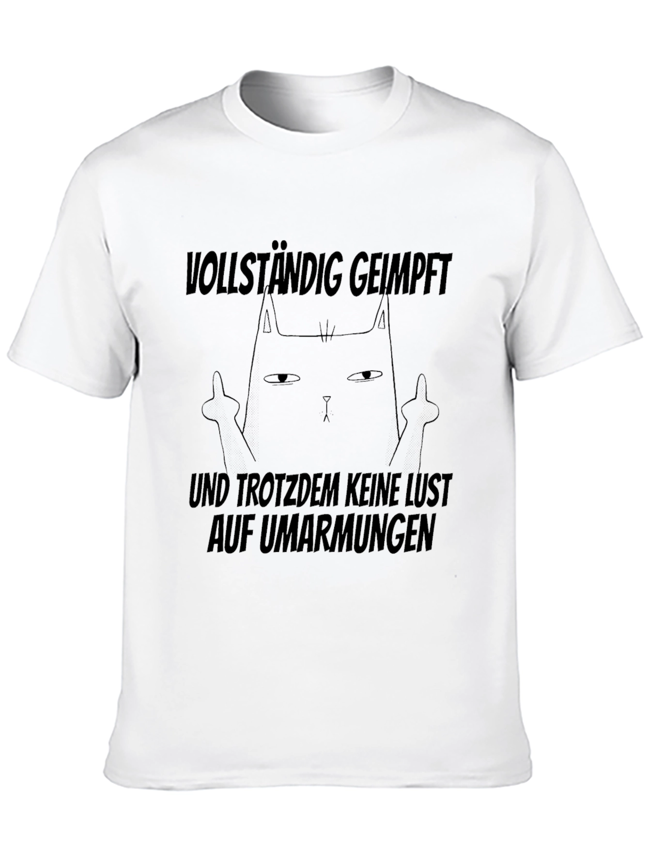 Vollständig Geimpft Cat Graphic Tee
