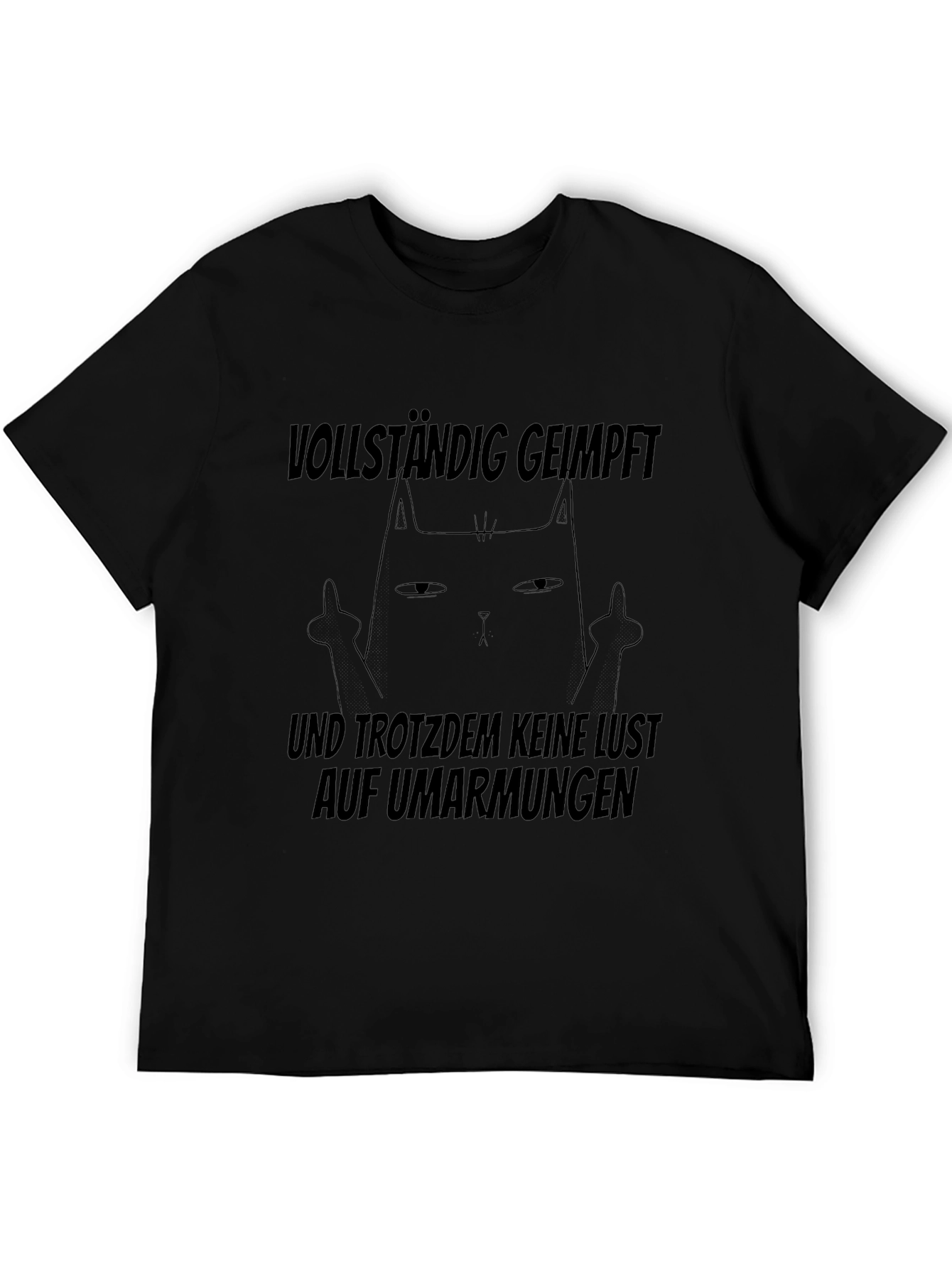 Vollständig Geimpft Cat Graphic Tee