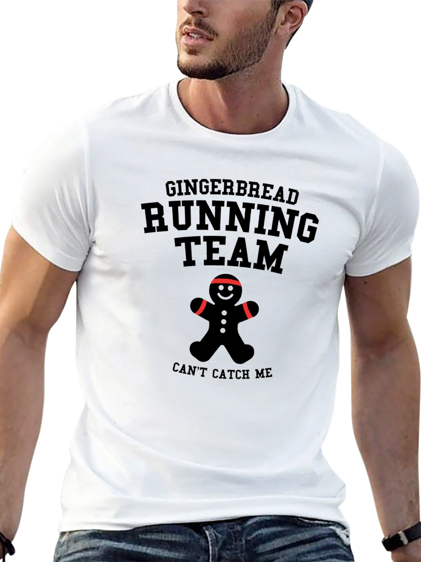 Gingerbread Running Team Graphic Tee