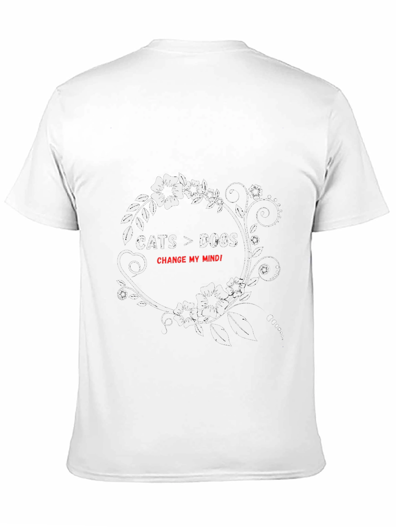 Cats vs Dogs T-Shirt - Change My Mind!