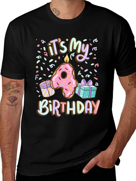 Its My 4th Birthday Donut T-Shirt