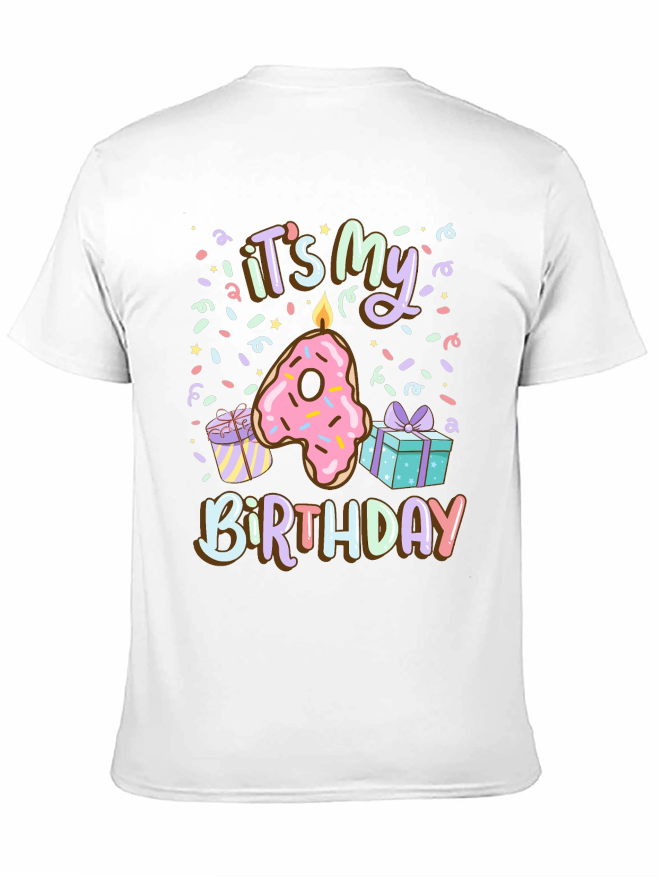Its My 4th Birthday Donut T-Shirt