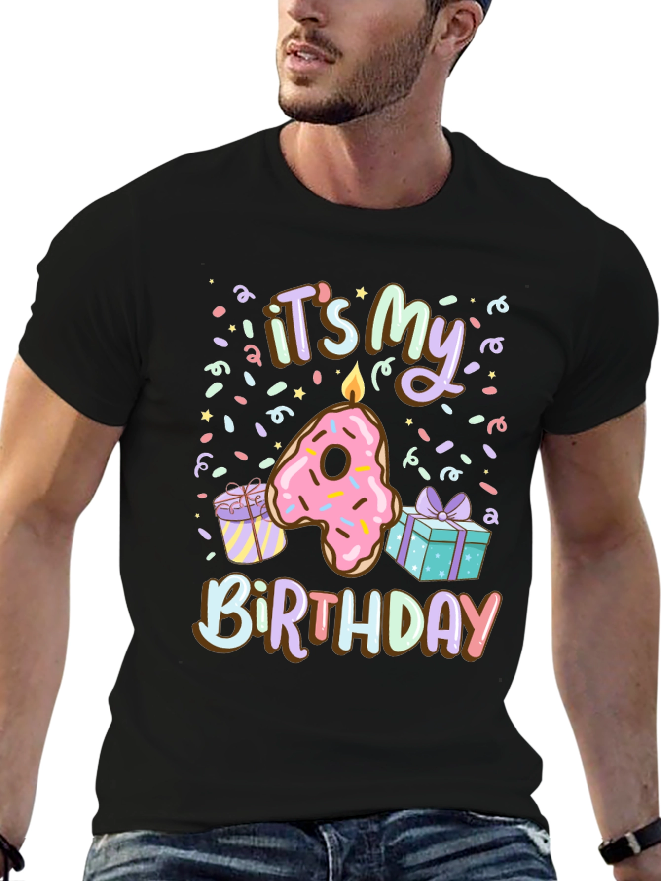 Its My 4th Birthday Donut T-Shirt