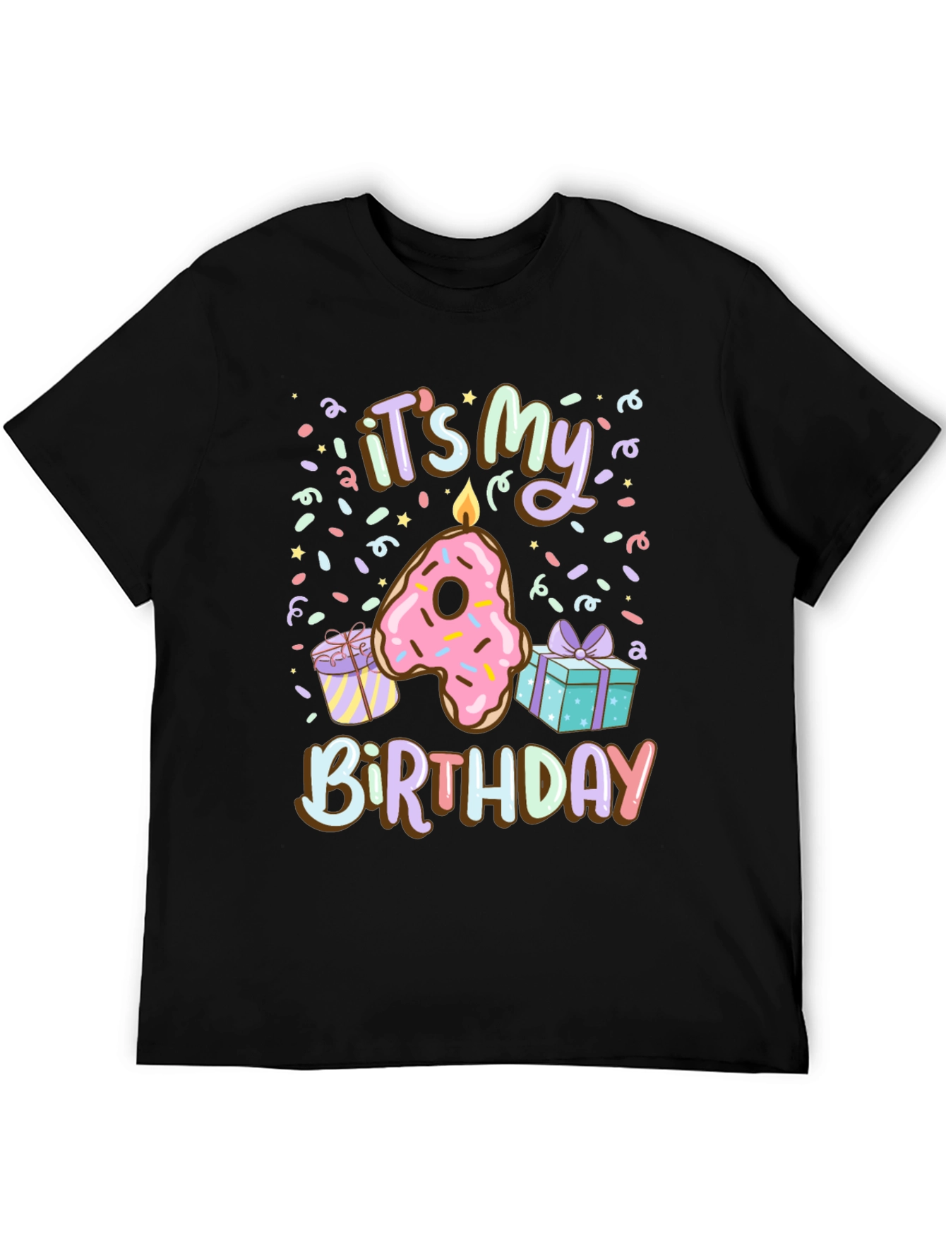 Its My 4th Birthday Donut T-Shirt